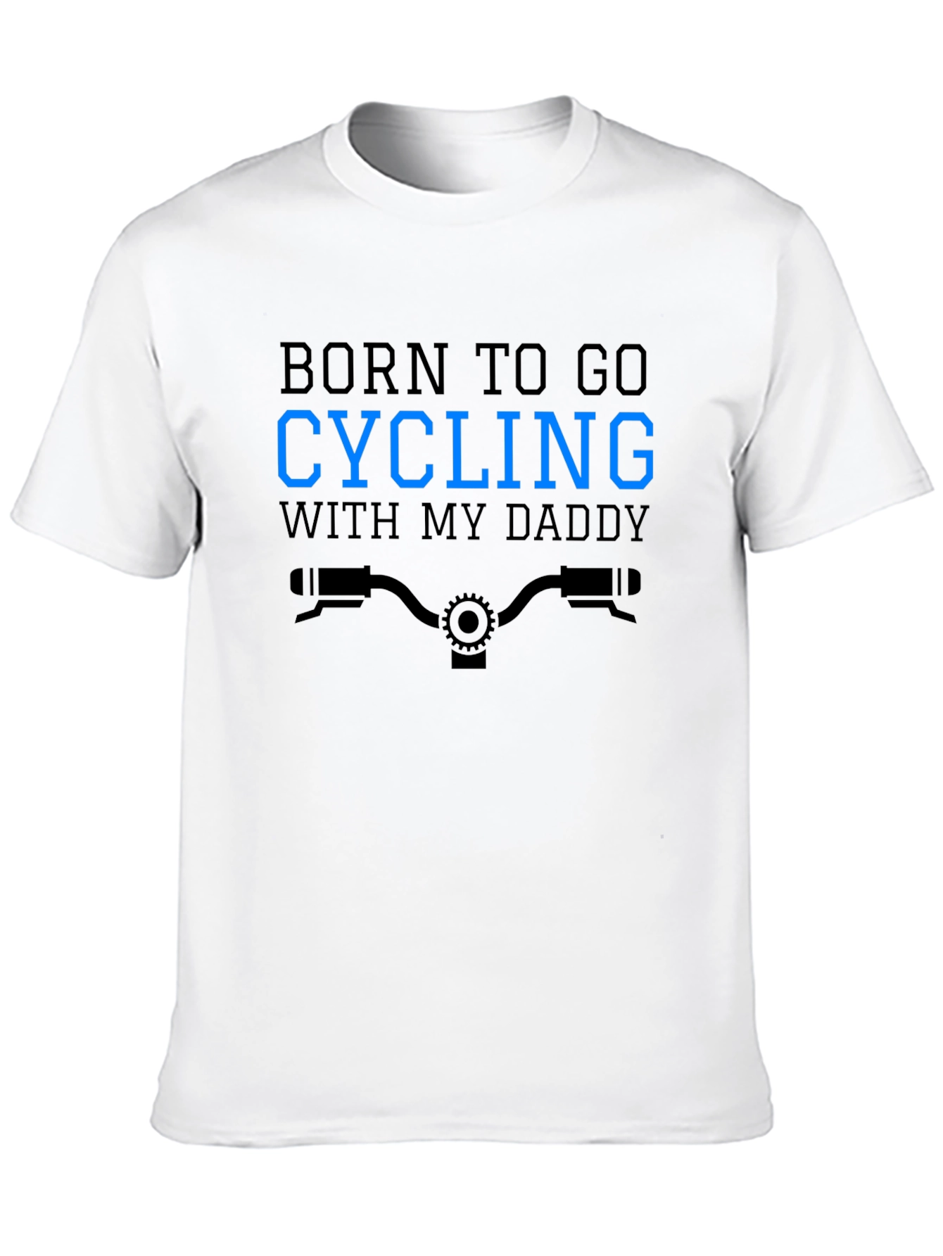 Black Born To Go Cycling With My Daddy T-Shirt view 10