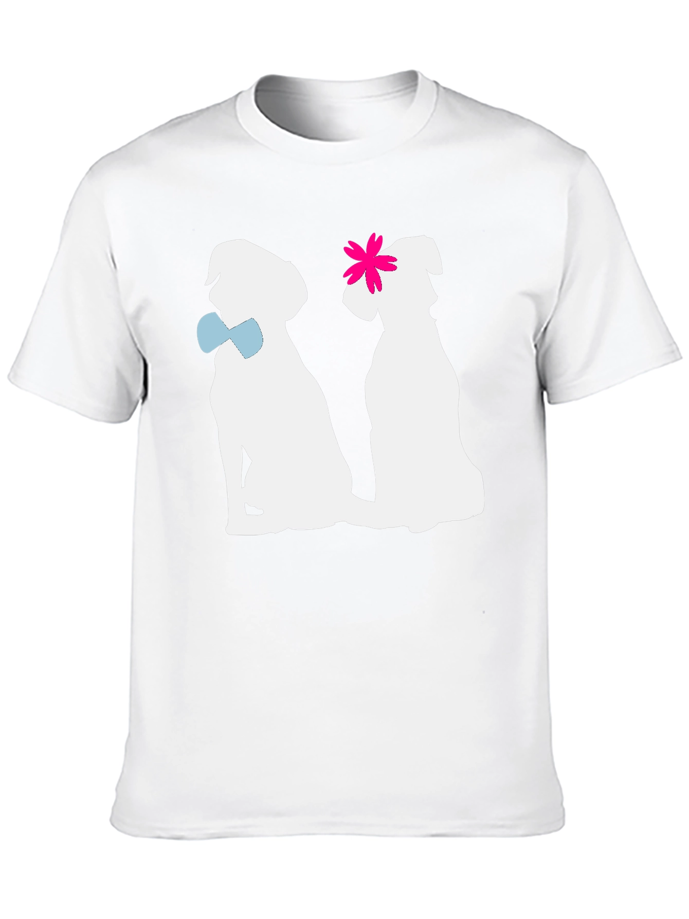 Black Couple Dogs Graphic T-Shirt view 10