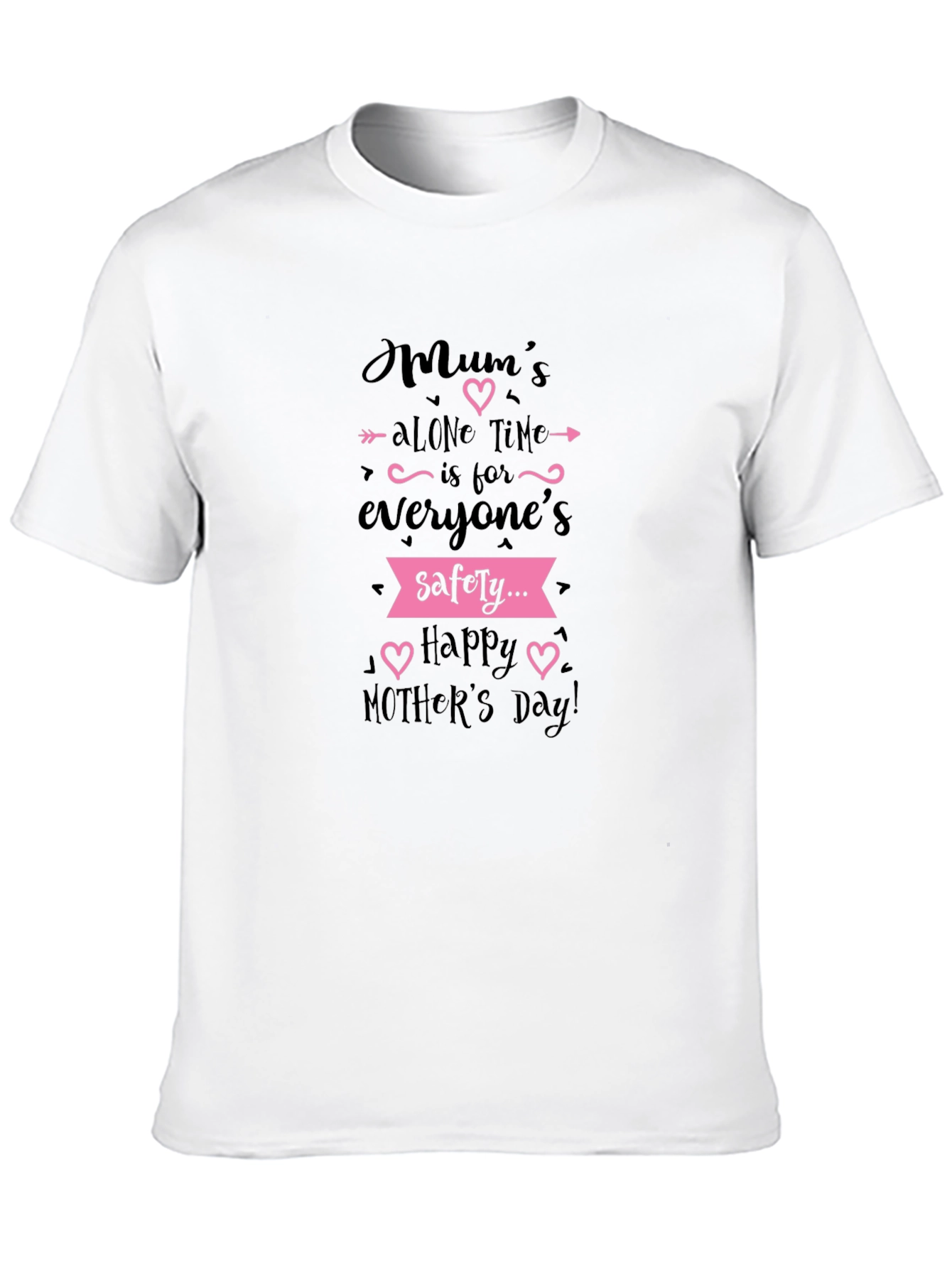 Black Mum's Alone Time Black T-Shirt Mother's Day Gift view 10