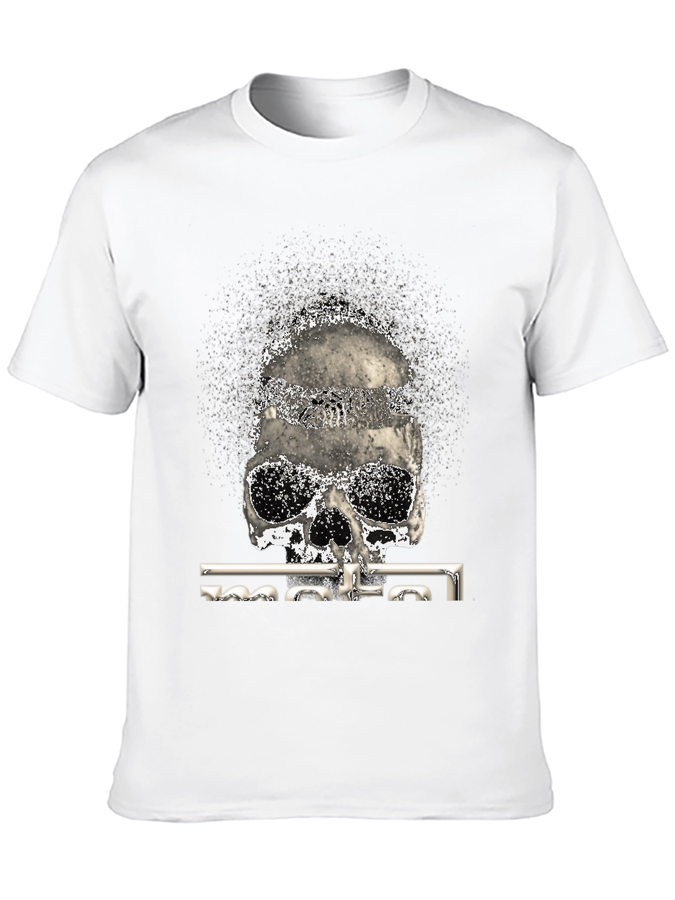 Skull Graphic Print T-Shirt - 10