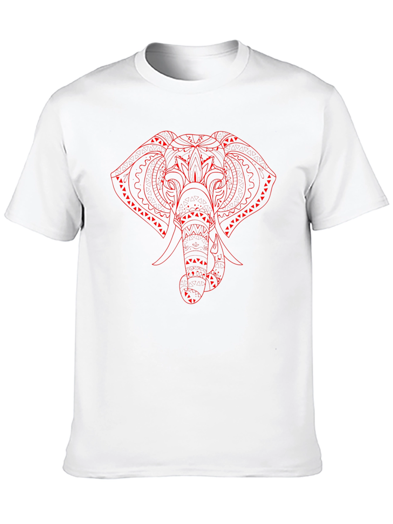 Black Elephant Graphic Print Black T-Shirt view 10
