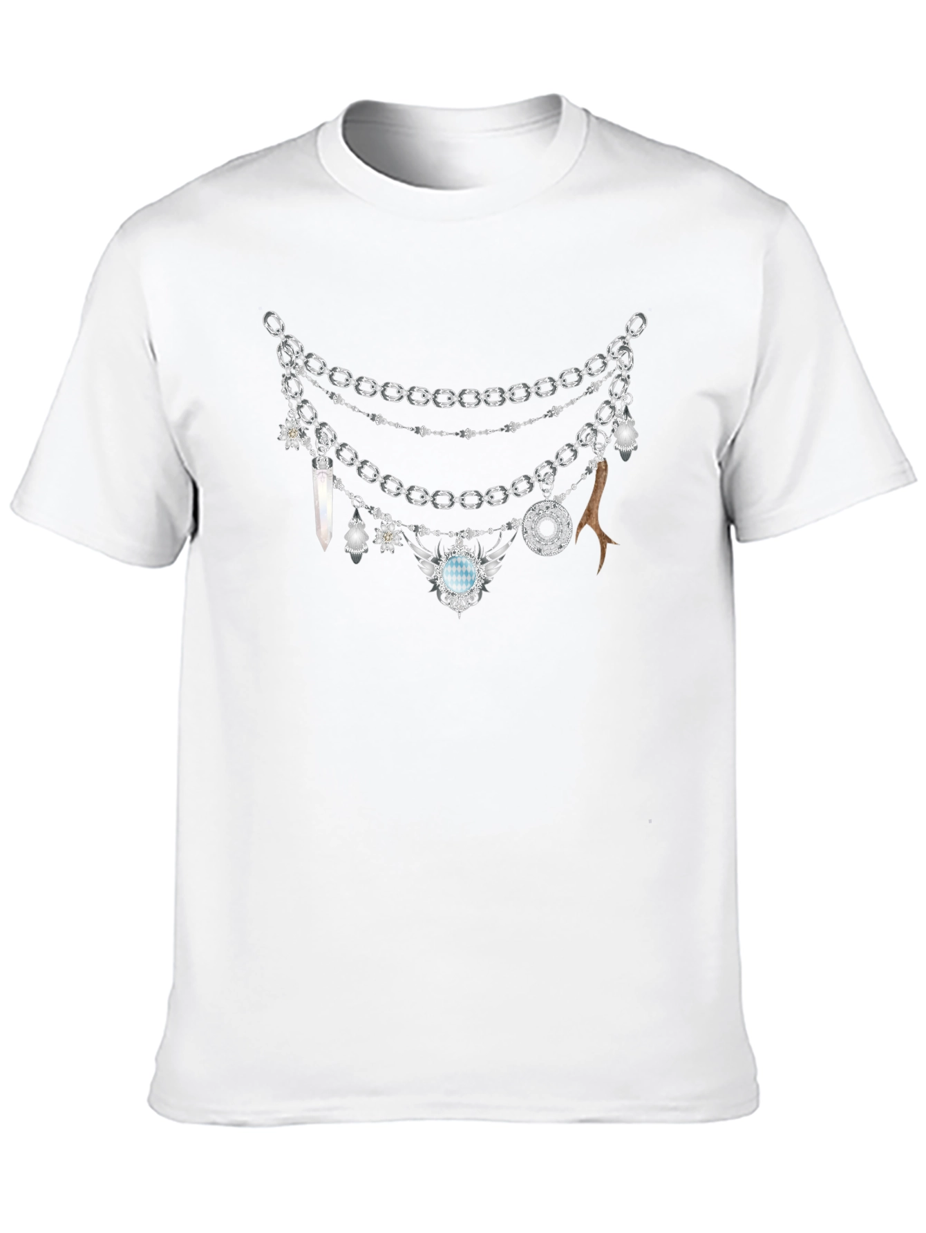 Black Chains & Charms Graphic T-Shirt view 10