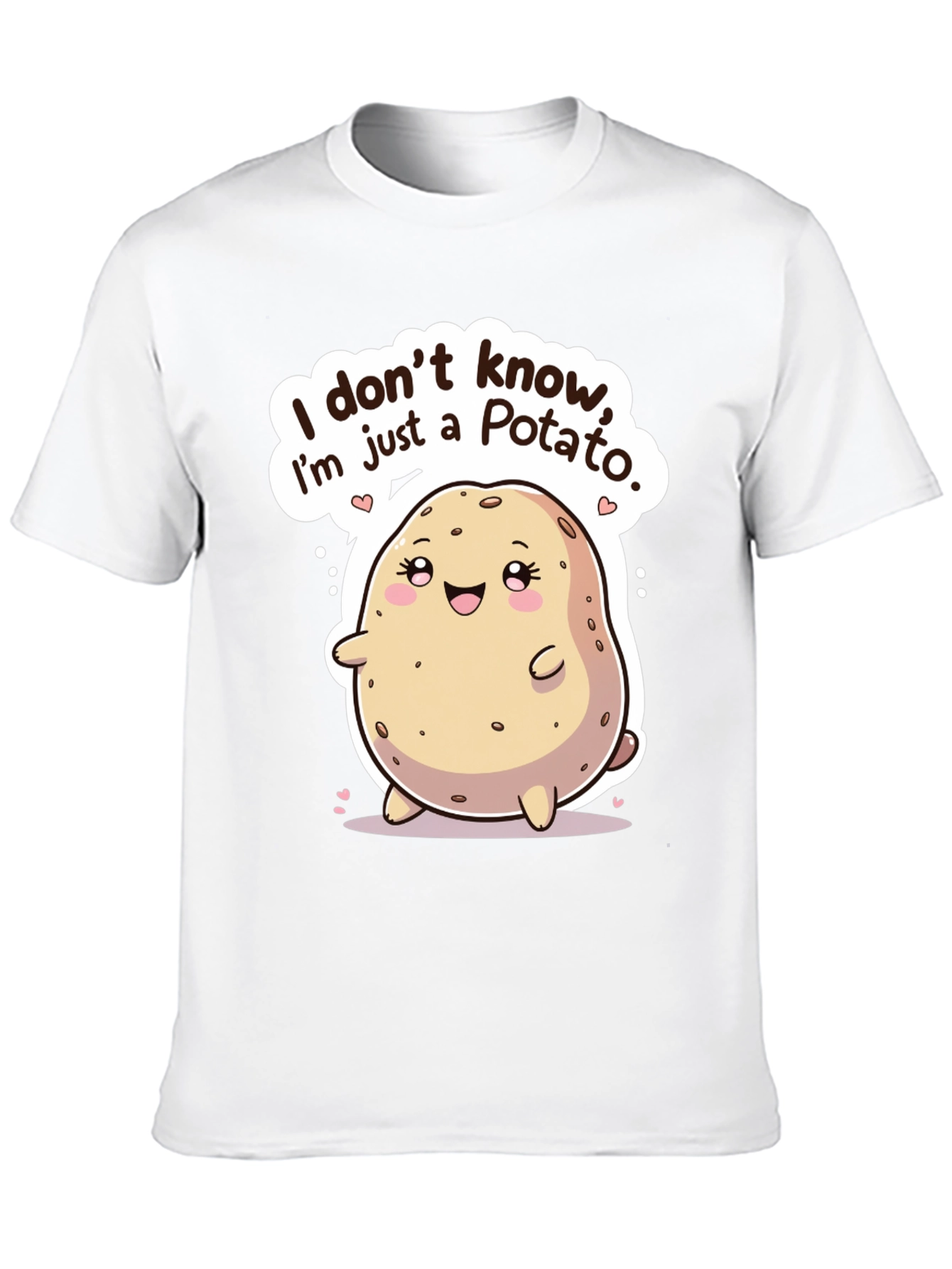 Black Funny Potato Graphic T-Shirt view 10