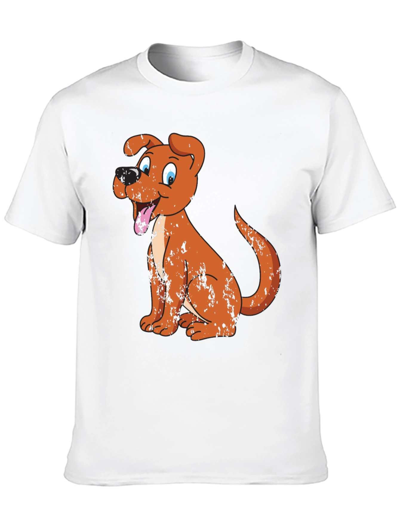 Black Cartoon Dog Graphic Tee - Black view 10