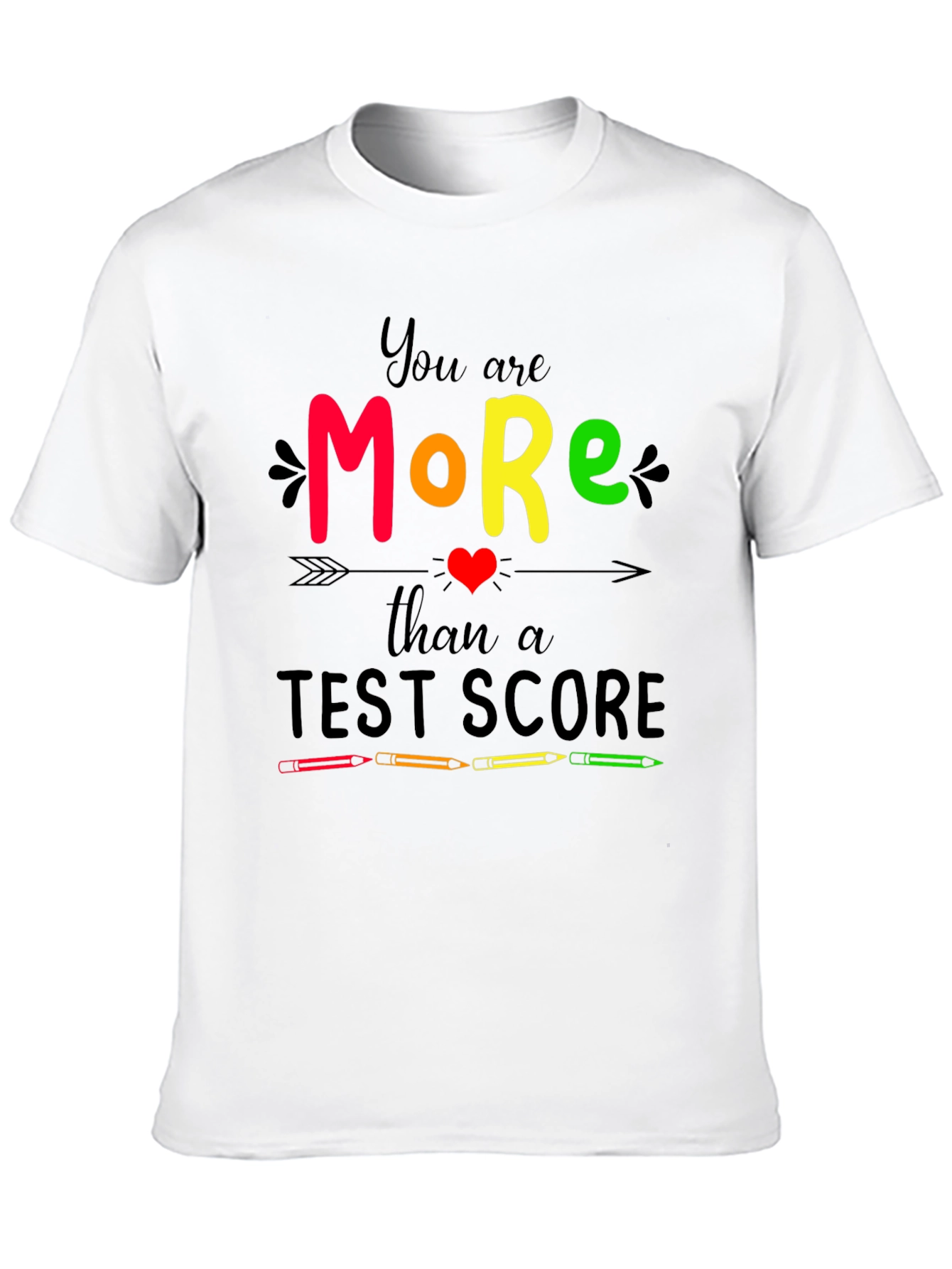 Black You Are More Than a Test Score Graphic Tee view 10