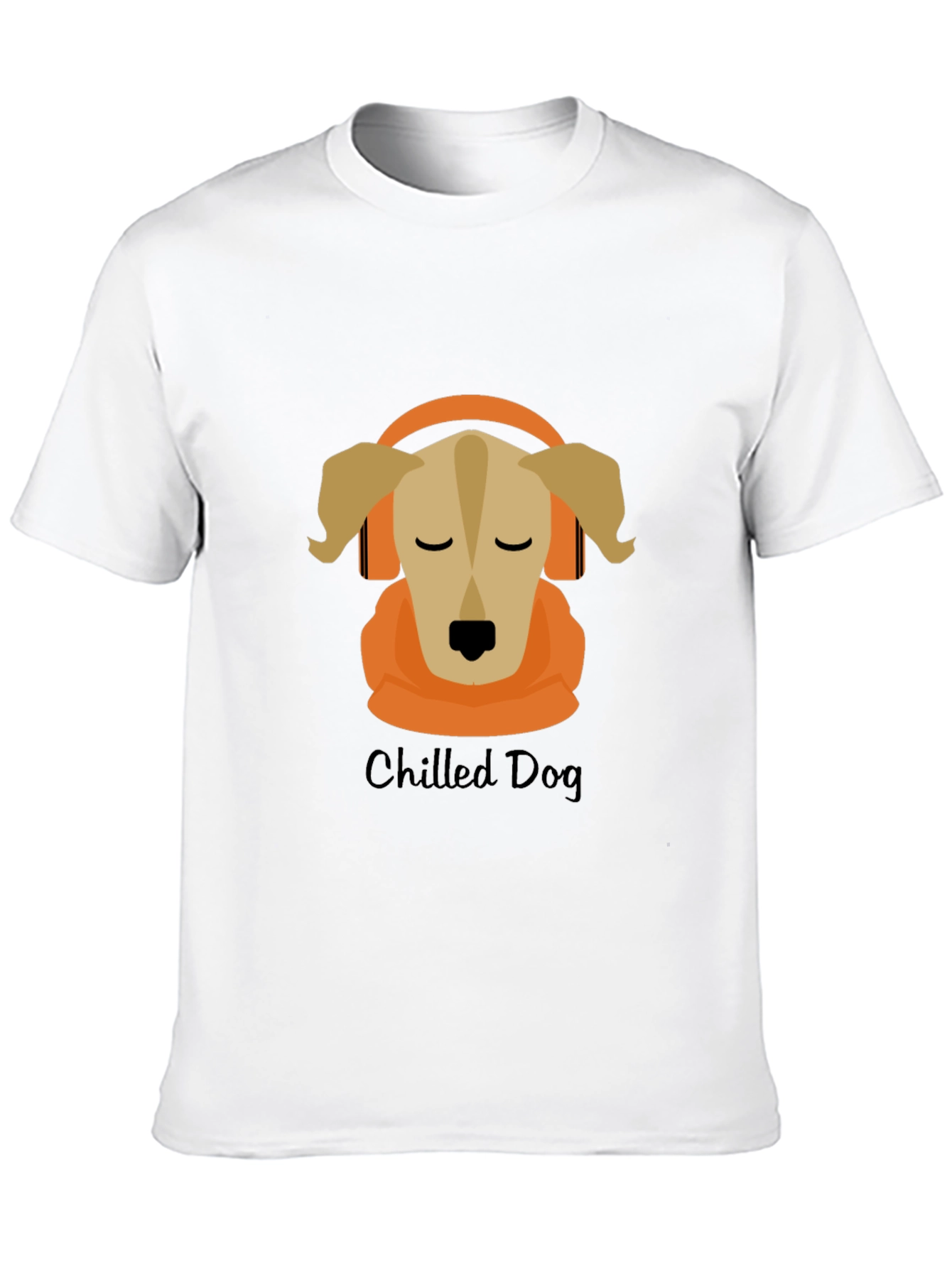 Black Chilled Dog Graphic Tee - Cool Canine Design view 10