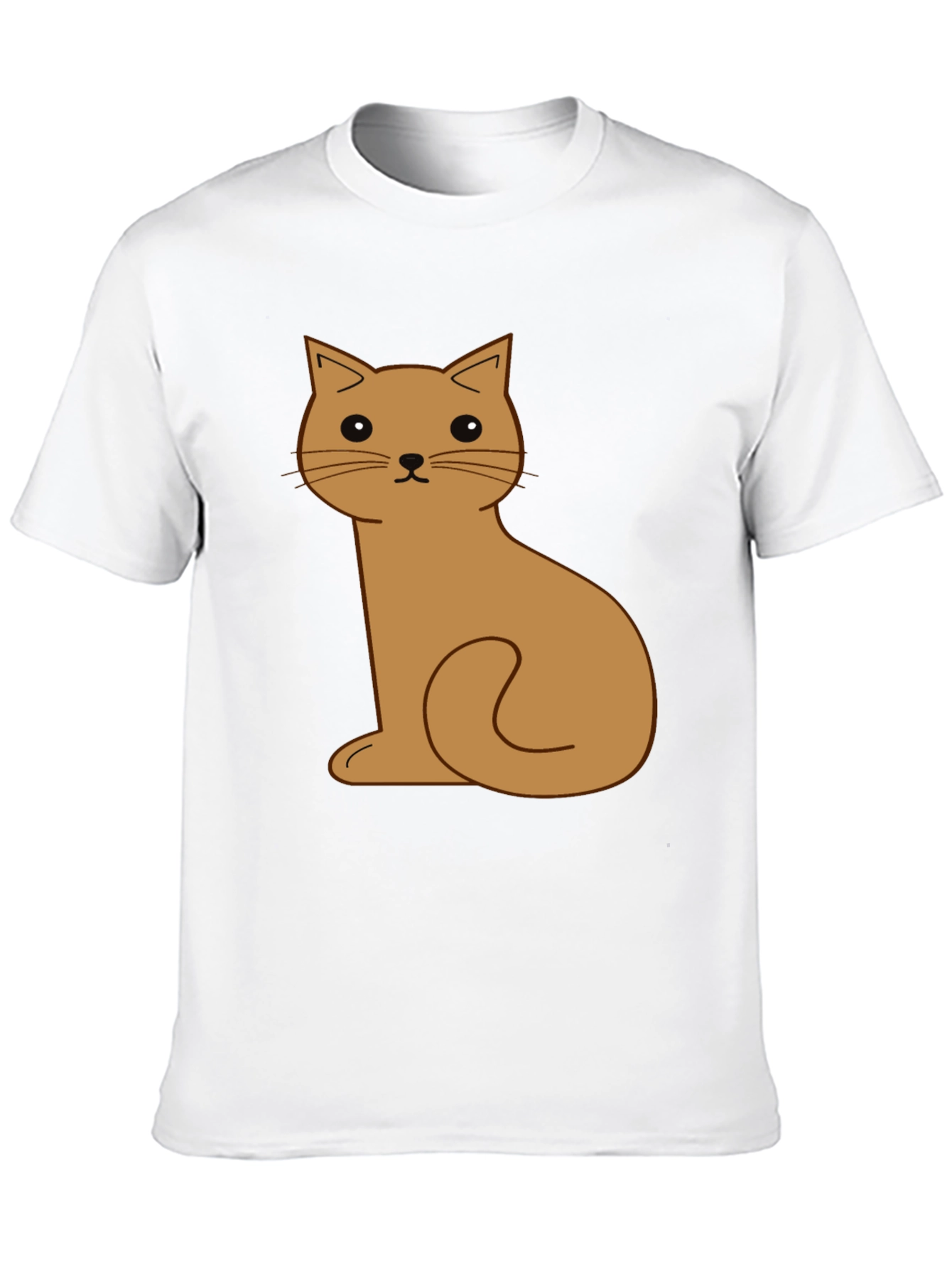 Black Cute Cartoon Cat Graphic T-Shirt view 10