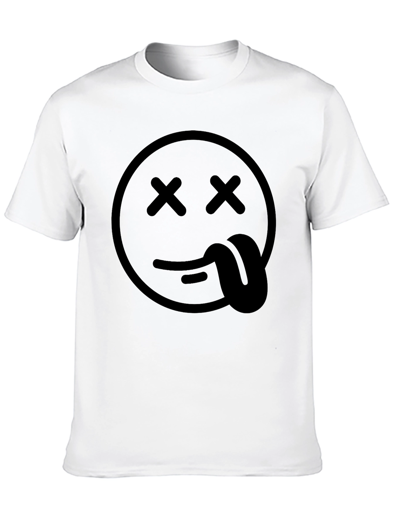 Black Dead Emoji Graphic T-Shirt - Unisex Casual Tee view 10