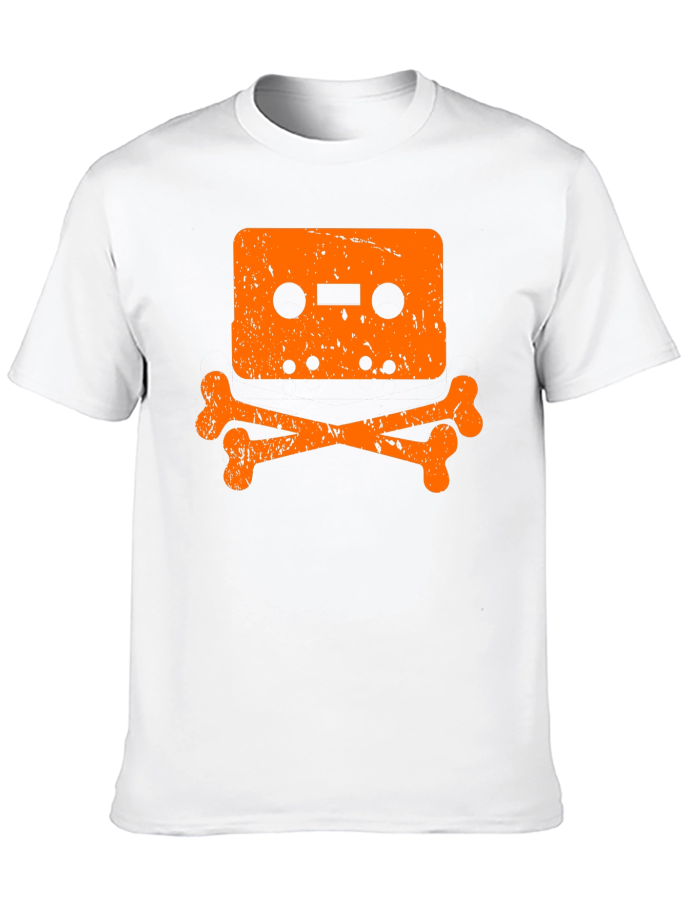 Black Cassette Tape Skull Black T-Shirt view 10