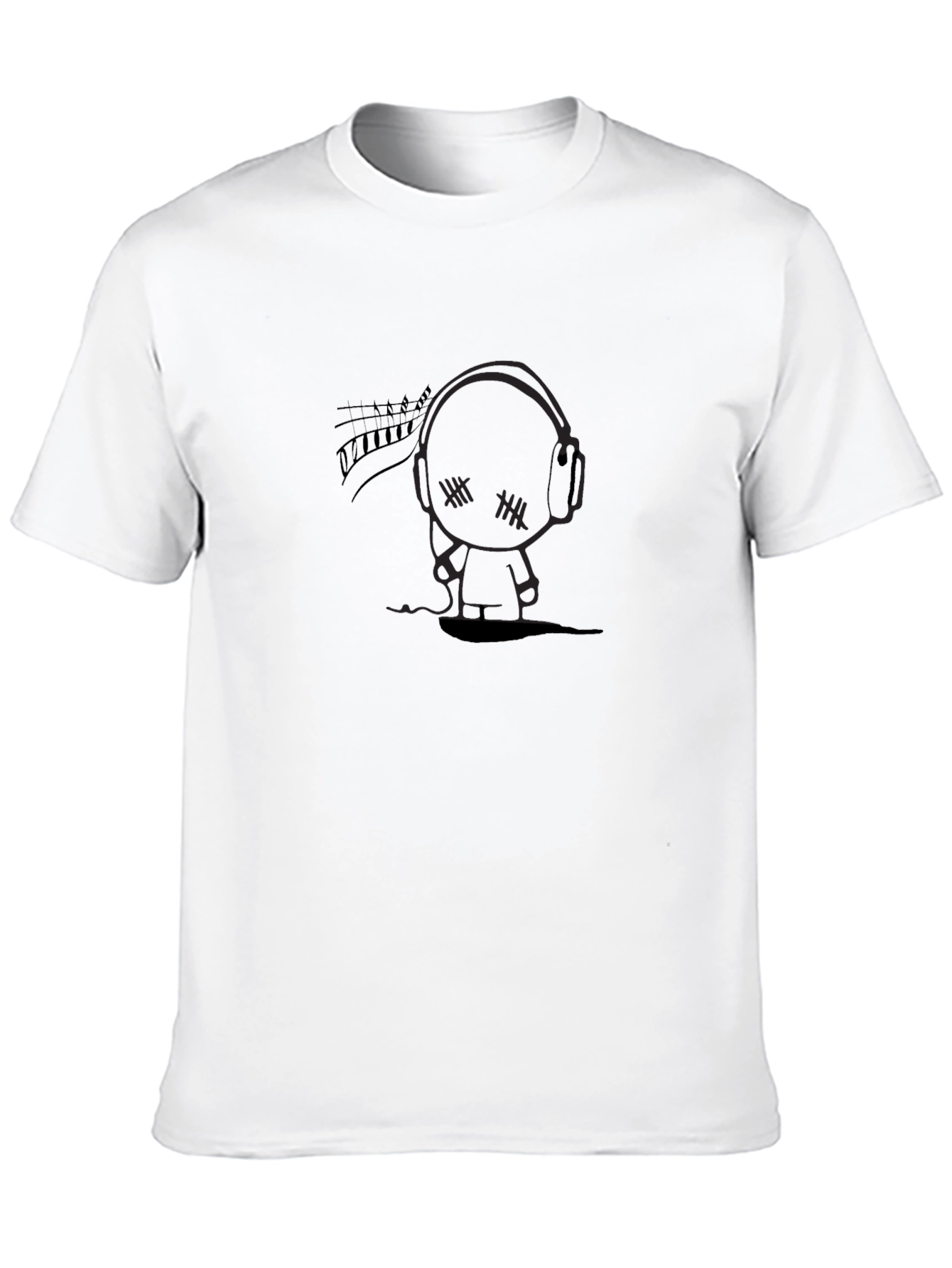 Black Dark Cartoon Character Tee view 10
