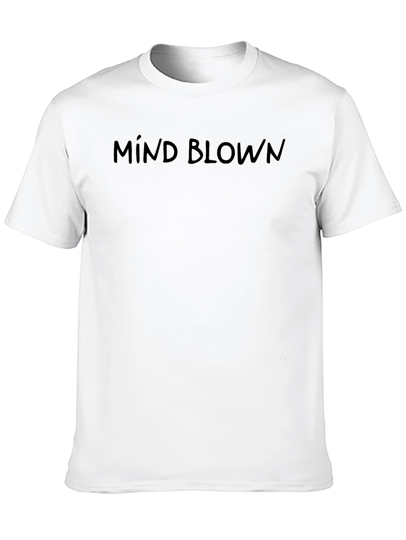 Black Mind Blown Graphic Tee - Classic Crew Neck T-Shirt view 10