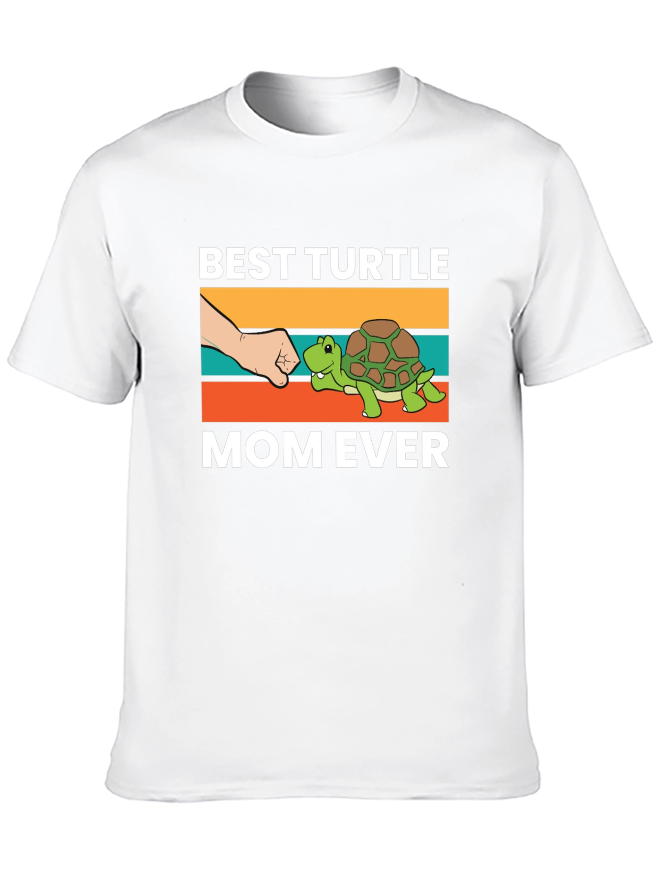 Black Best Turtle Mom Ever Graphic T-Shirt view 10