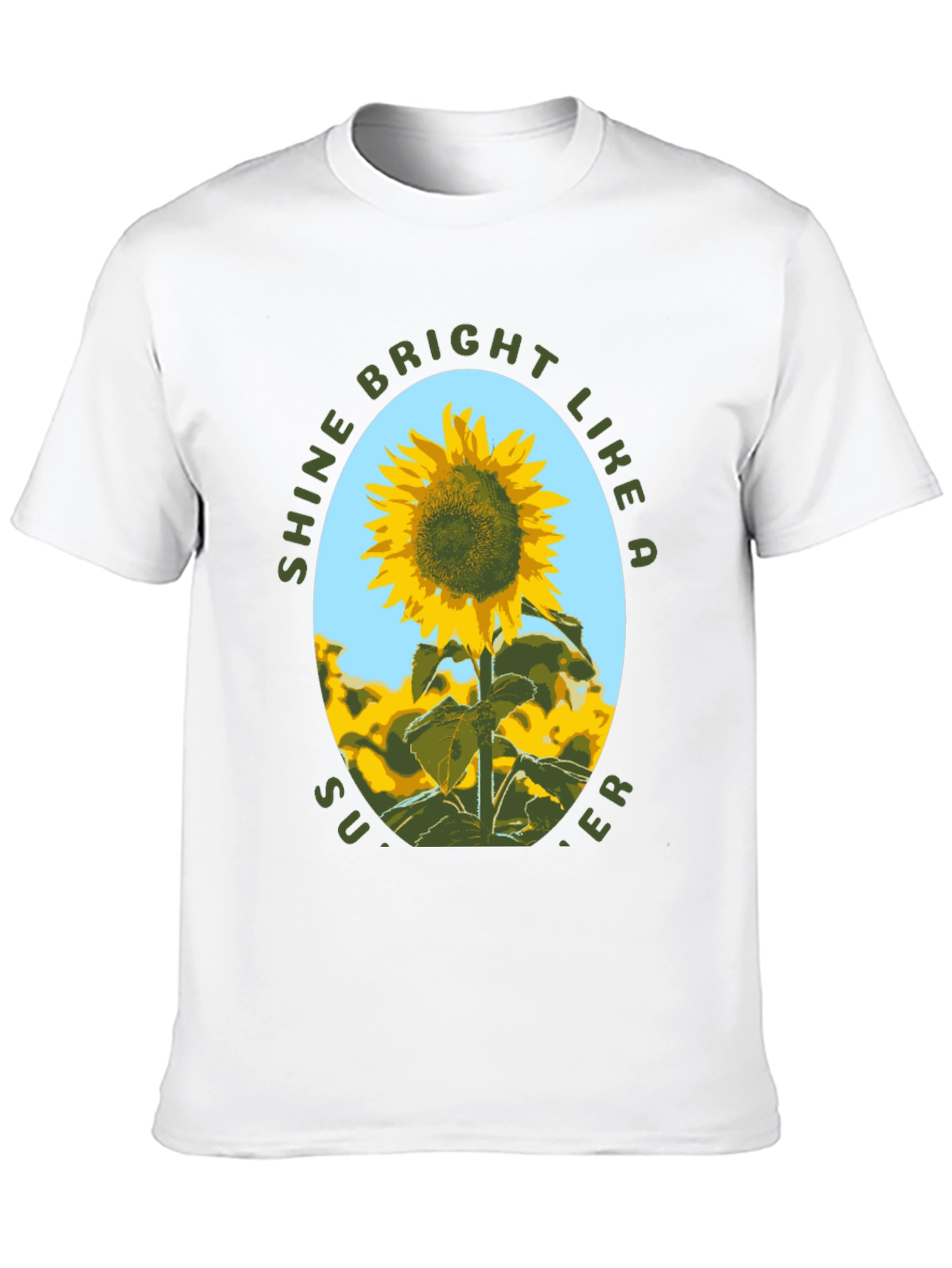 Black Sunflower Shine Bright Graphic T-Shirt view 10