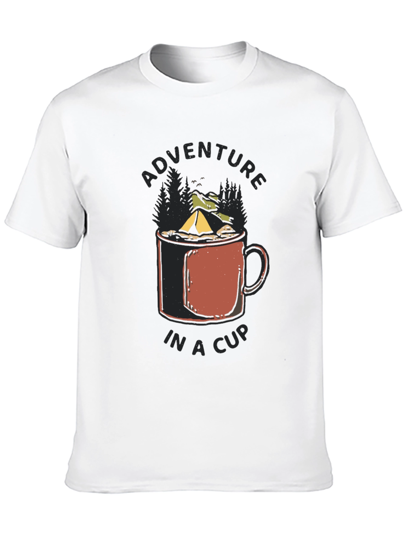Black Adventure in a Cup Black Tee view 10