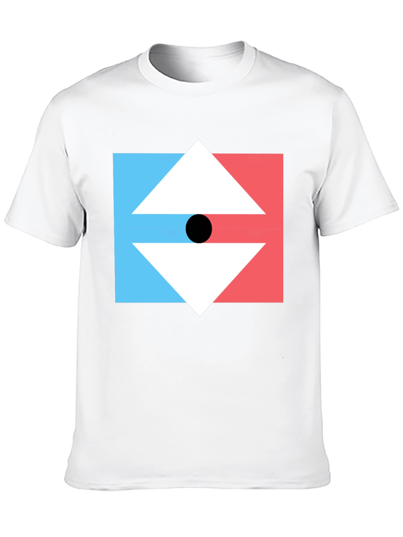 Black Geometric Arrow Graphic Tee - Men's Black T-Shirt view 10