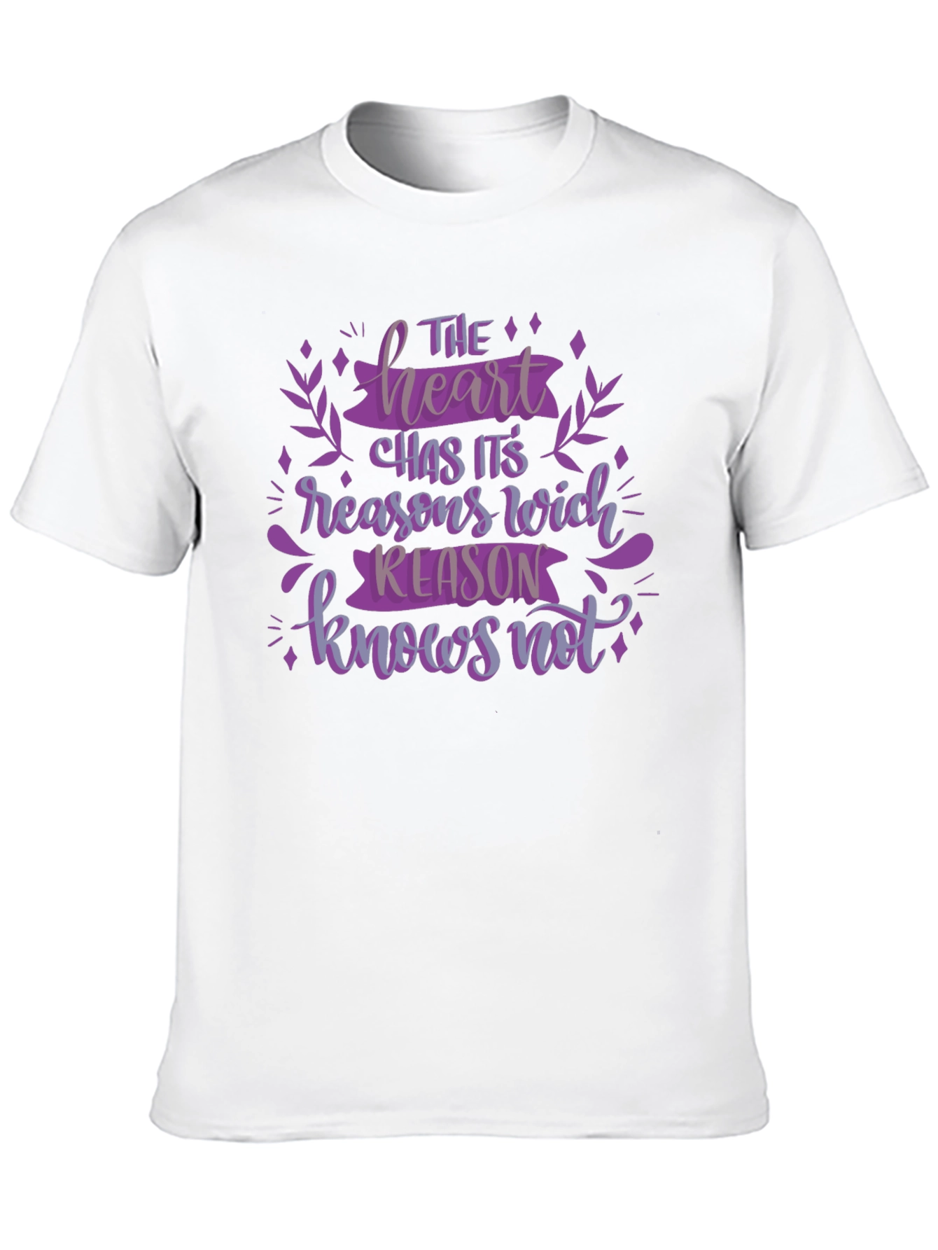 Black The Heart Has its Reasons Graphic Tee view 10