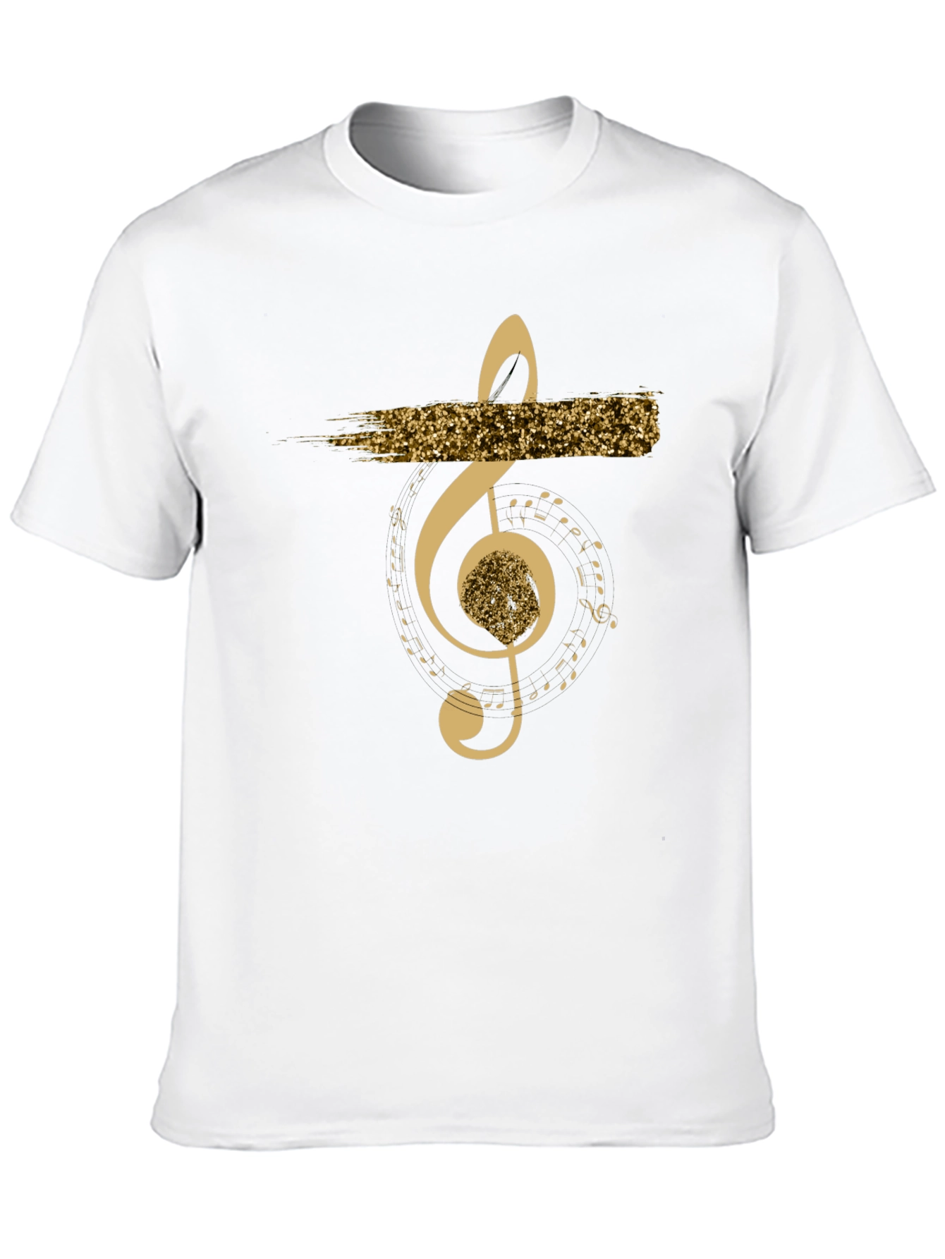 Black Musical Note Graphic T-Shirt - Black view 10