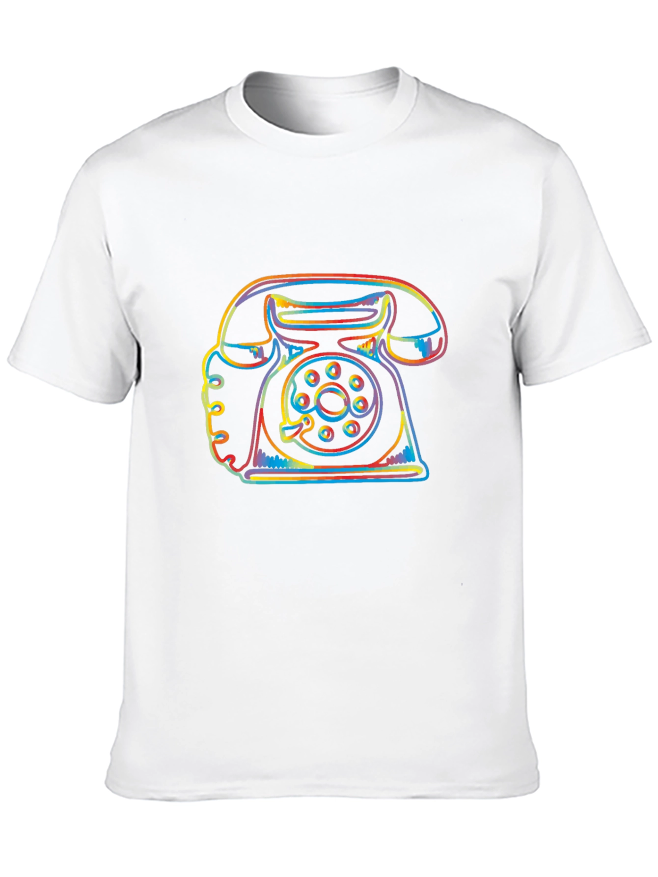 Black Retro Phone Graphic Tee - Black view 10