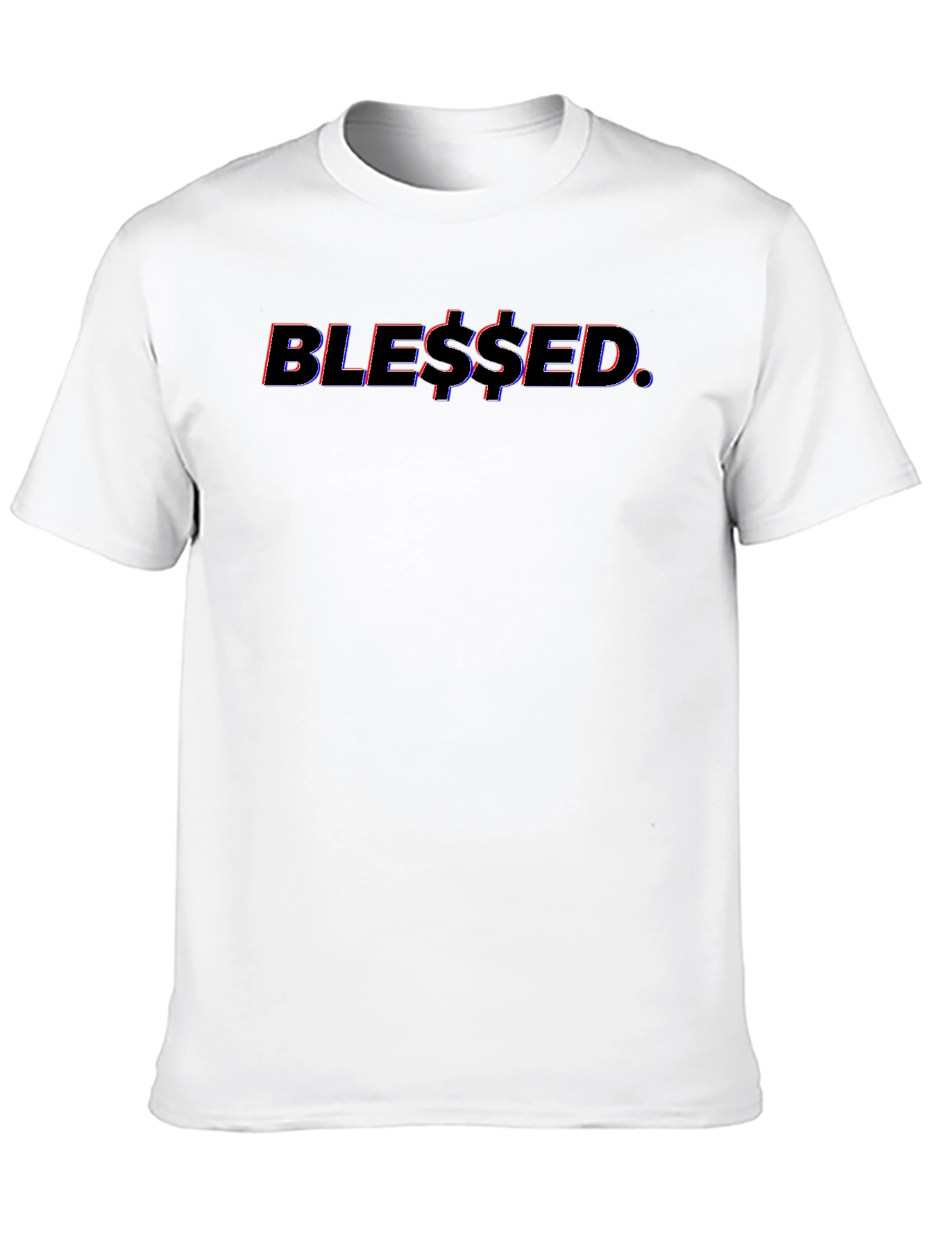 Black Blessed Graphic Tee - Stylish Black Cotton T-Shirt view 10