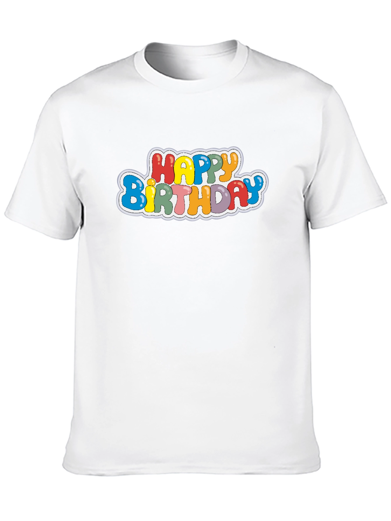 Black Happy Birthday Graphic Tee - Black T-Shirt view 10