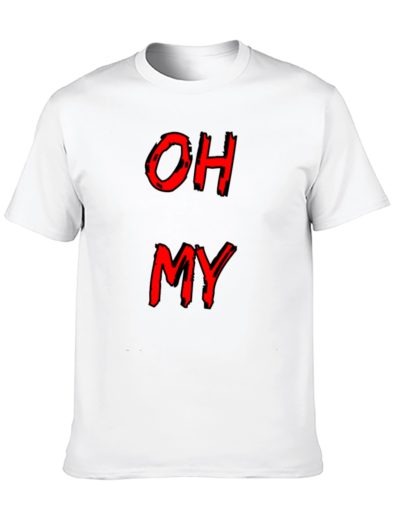 Black Oh My Graphic T-Shirt - Funny Men's Tee view 10