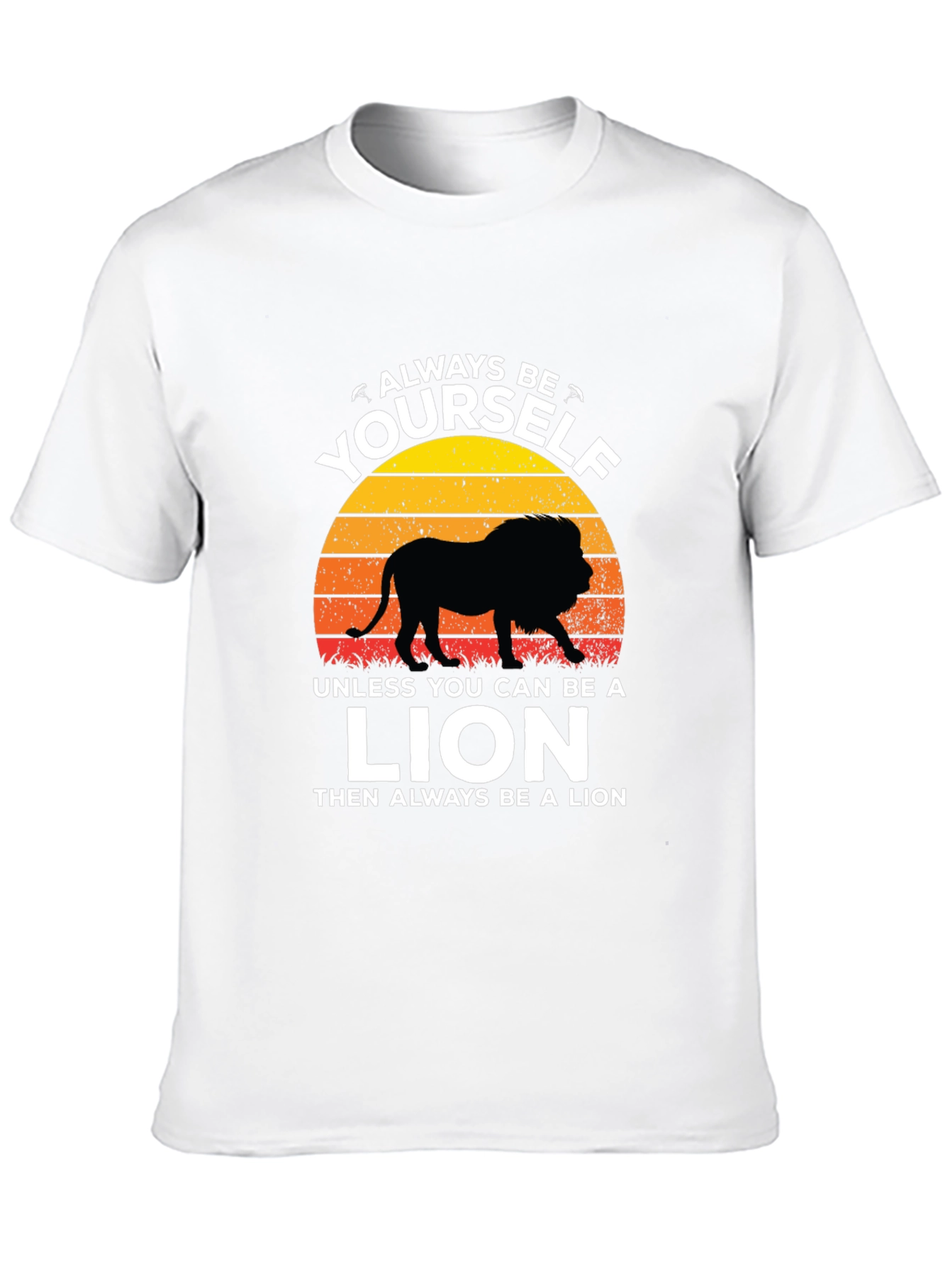 Black Always Be Yourself Unless Lion T-Shirt view 10