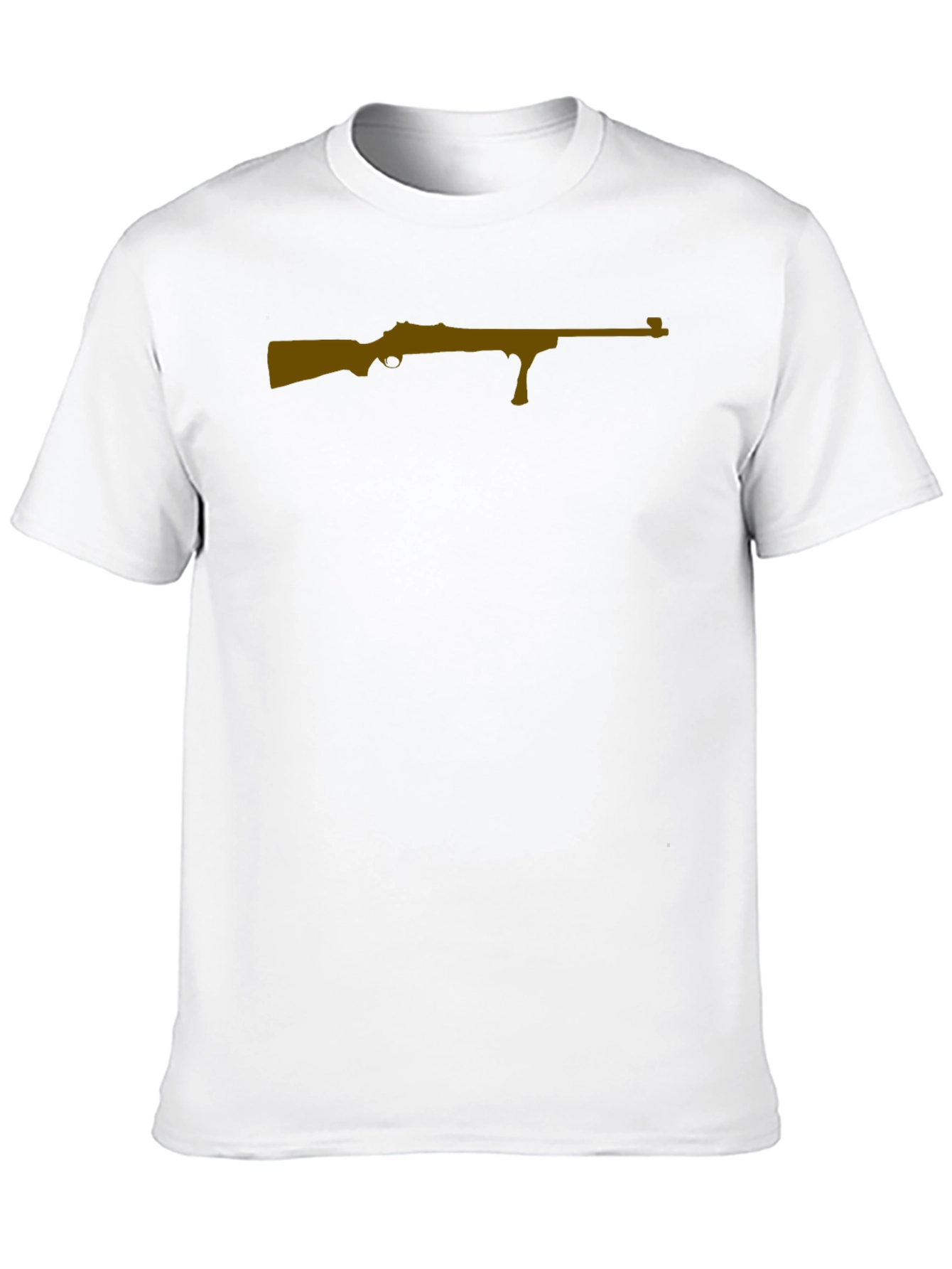 Black Gun Graphic Black T-Shirt for Men view 10