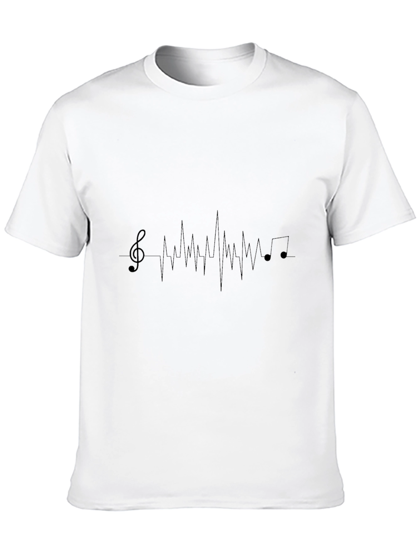 Black Music Pulse Black T-Shirt view 10