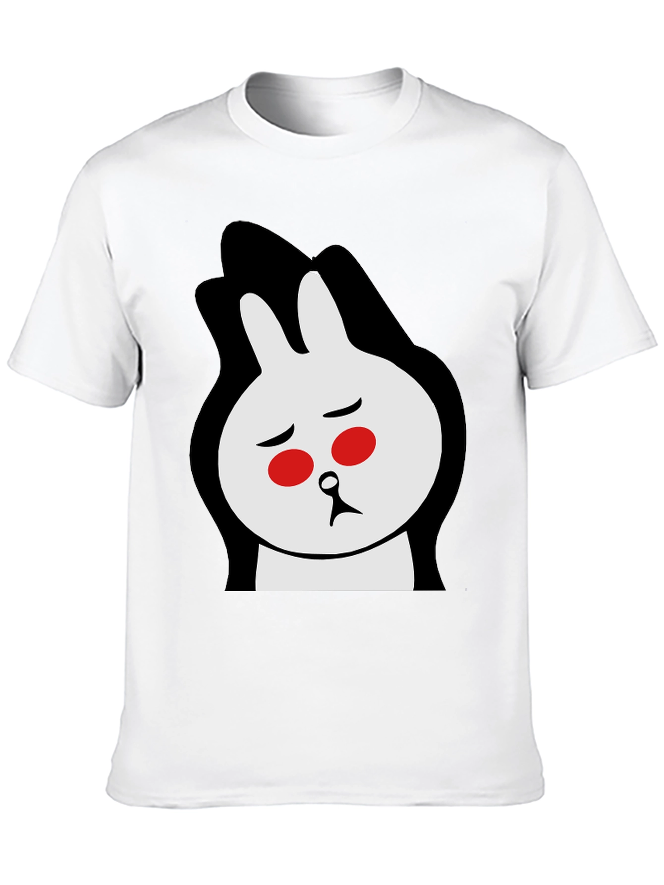 Black Sad Bunny Graphic Tee - Black Cotton Blend view 10