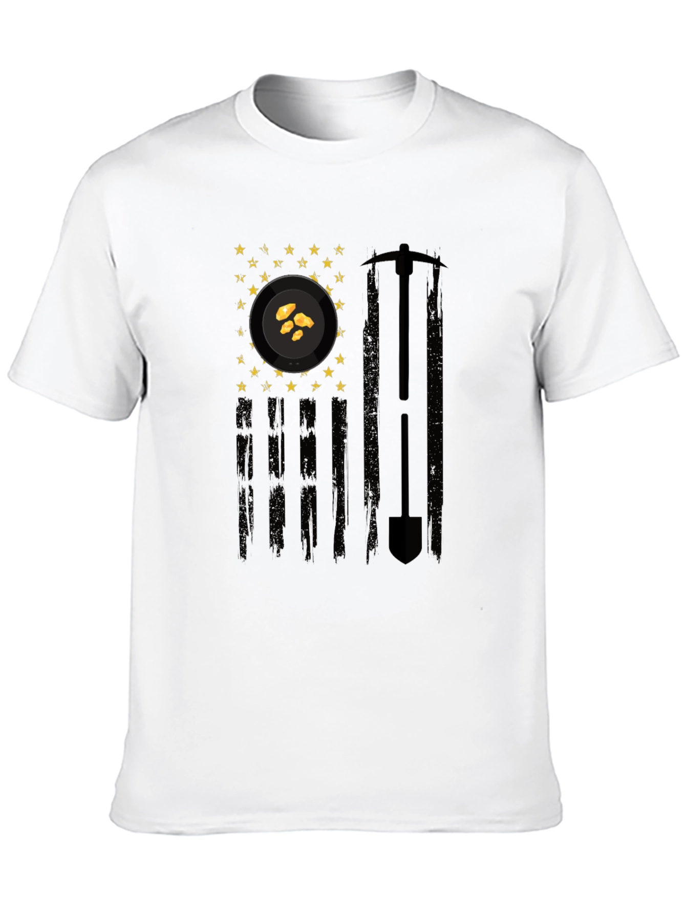 Black Gold Mining Flag Graphic Tee - Prospector's Pride view 10