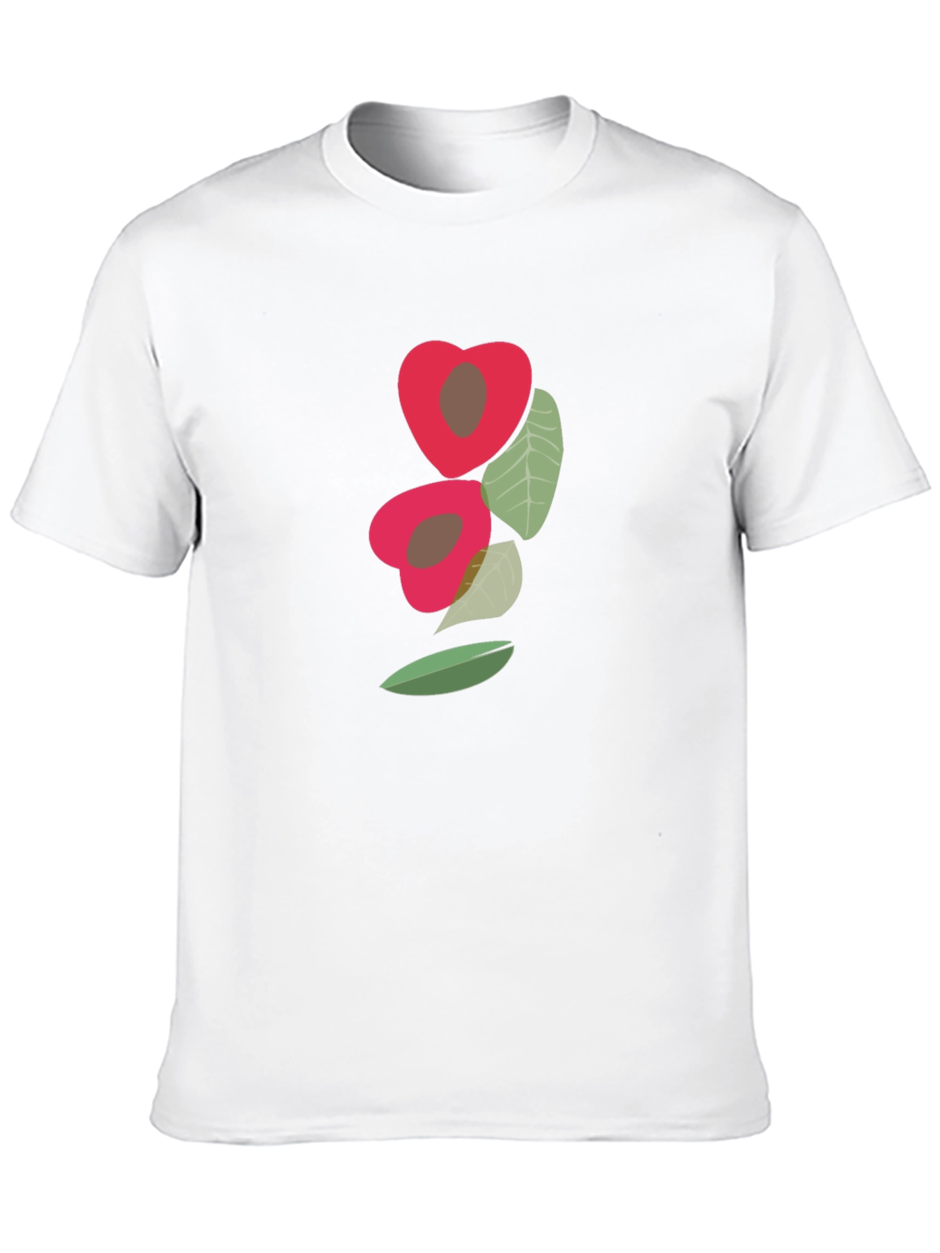 Black Unique Fruit Graphic Tee - Modern Casual Style view 10