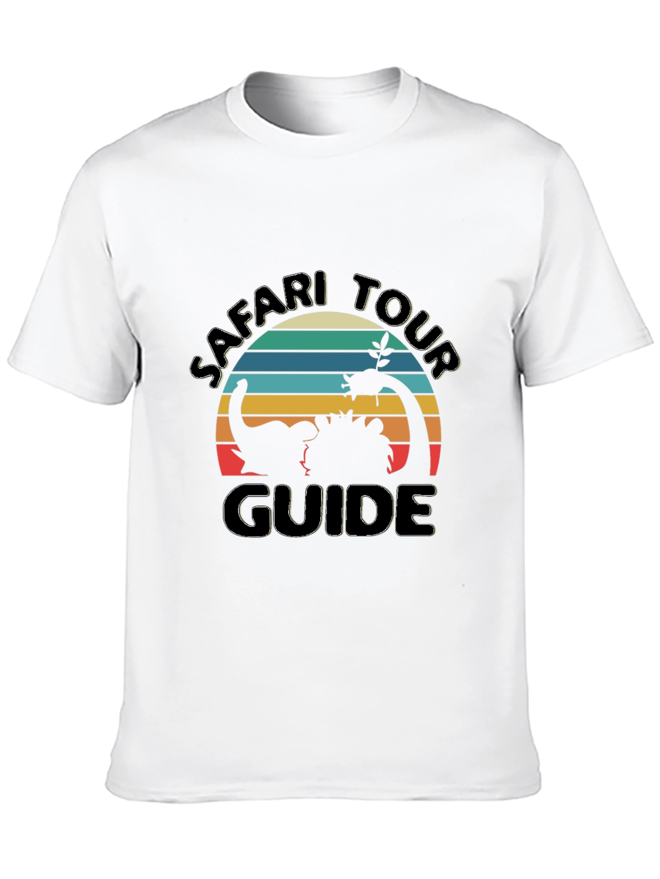 Black Safari Tour Guide Graphic Tee - Black Cotton view 10