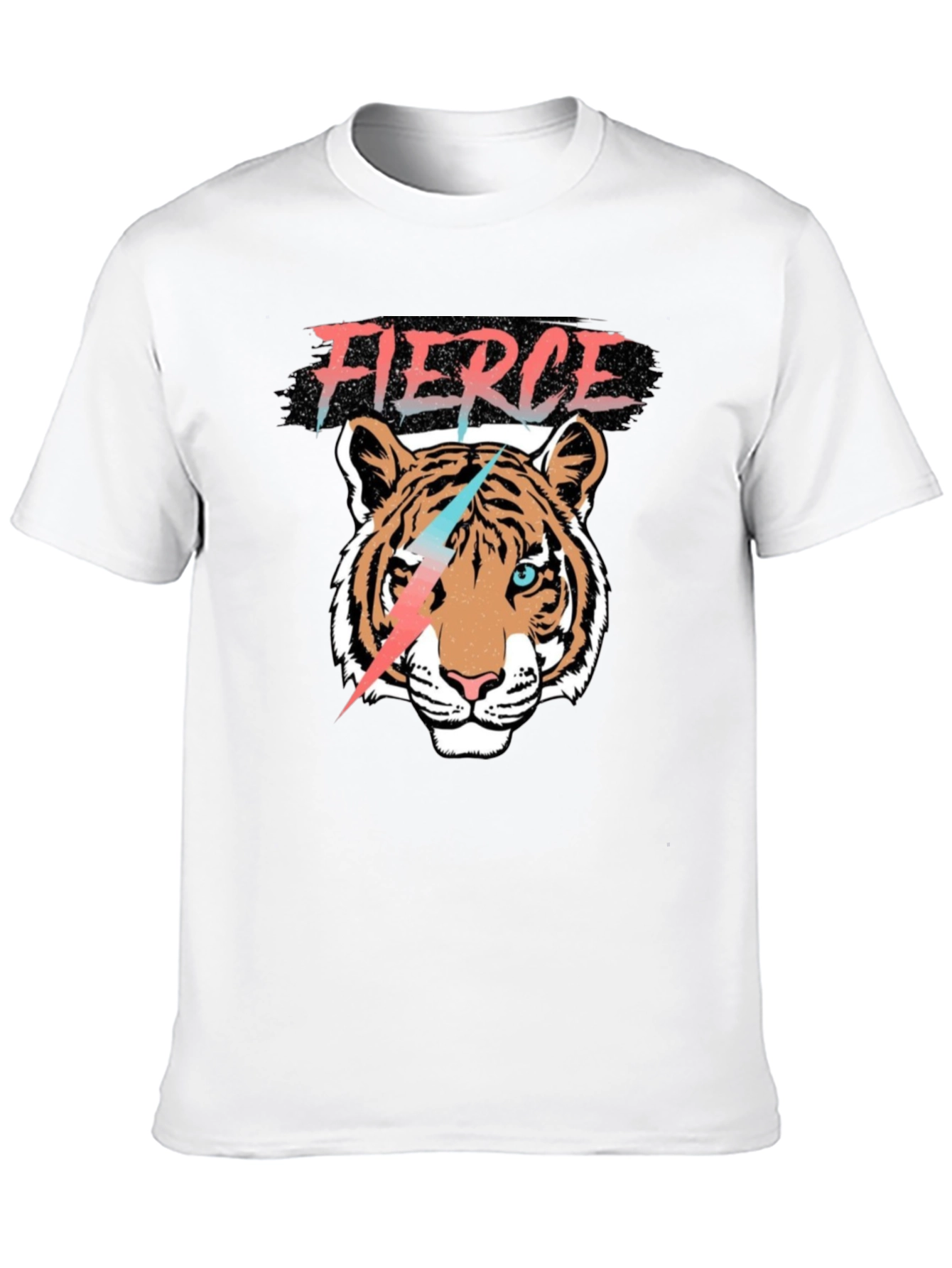 Black Fierce Tiger Graphic Tee view 10