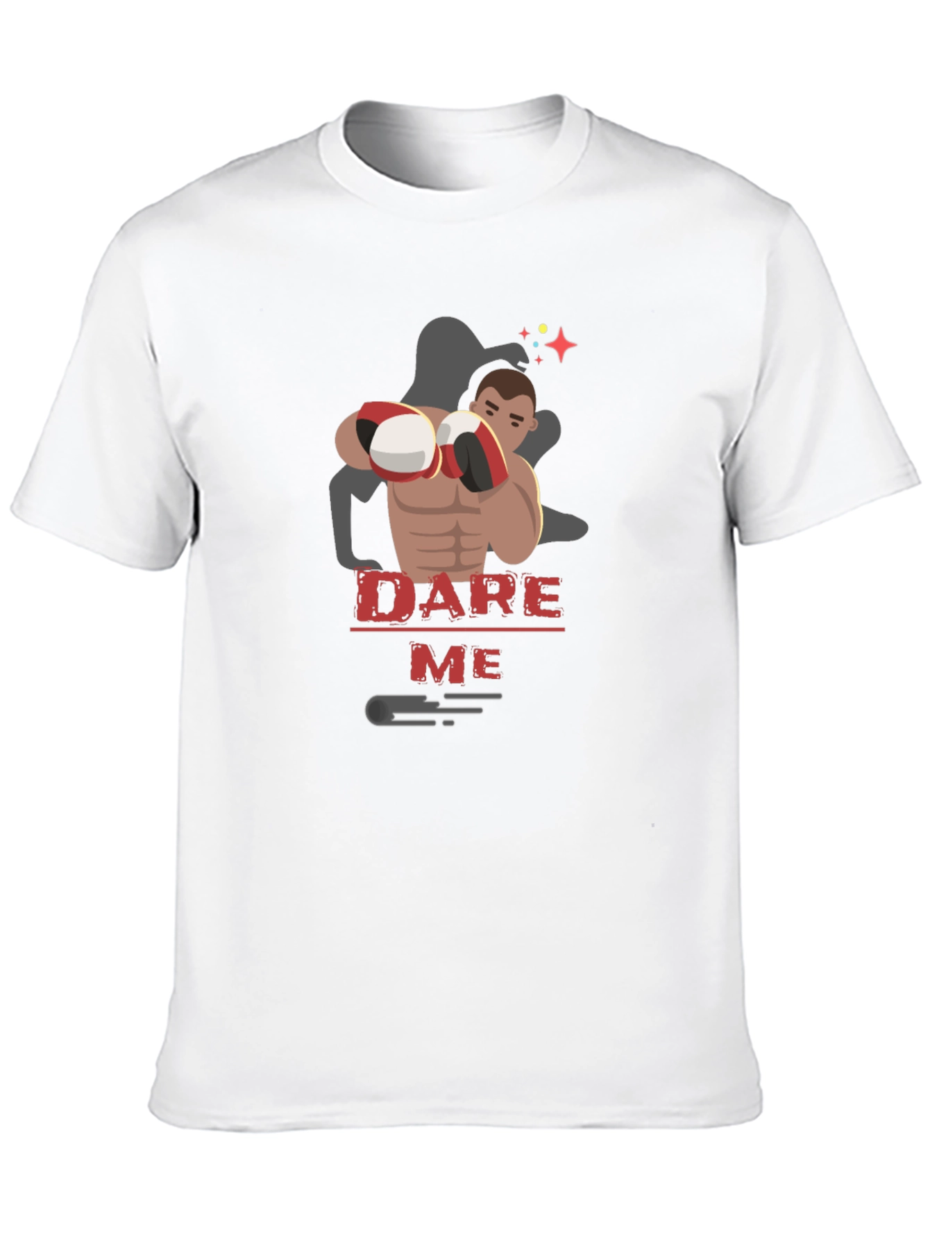 Dare Me Boxing T-Shirt - Black Graphic Tee - 10