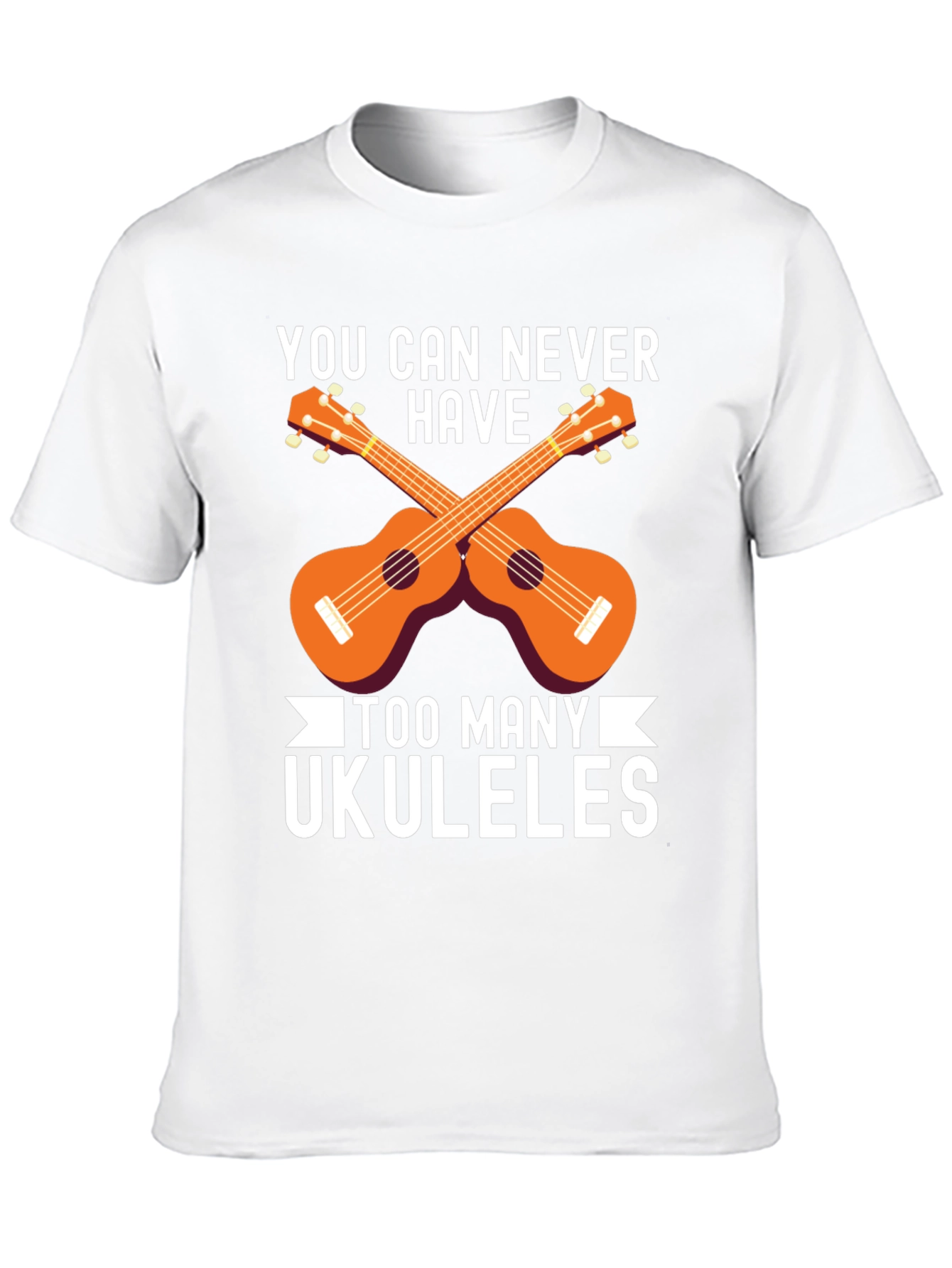 Black Ukulele Lover T-Shirt - Too Many Ukuleles view 10