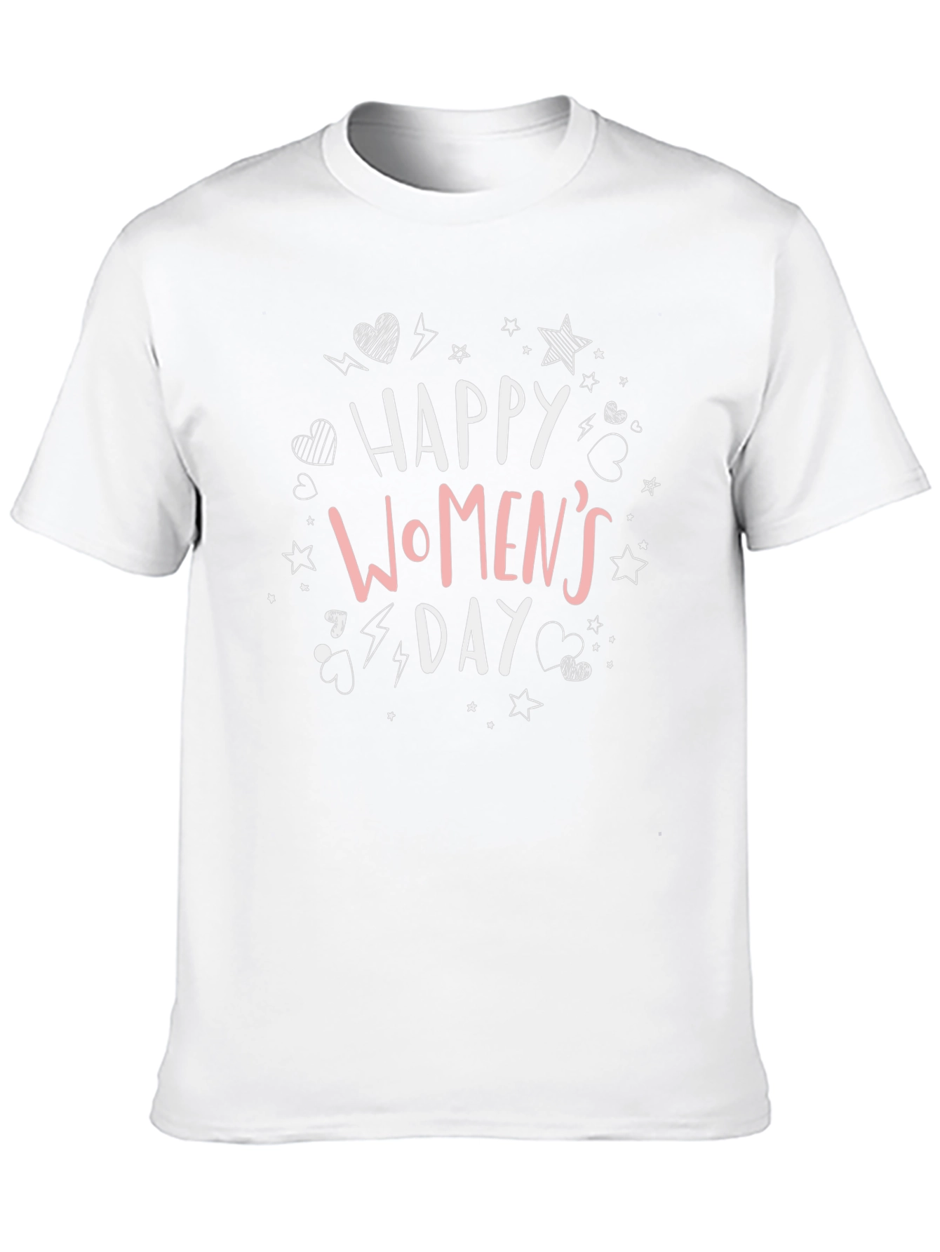 Black Happy Women's Day Graphic Tee - Black Unisex view 10