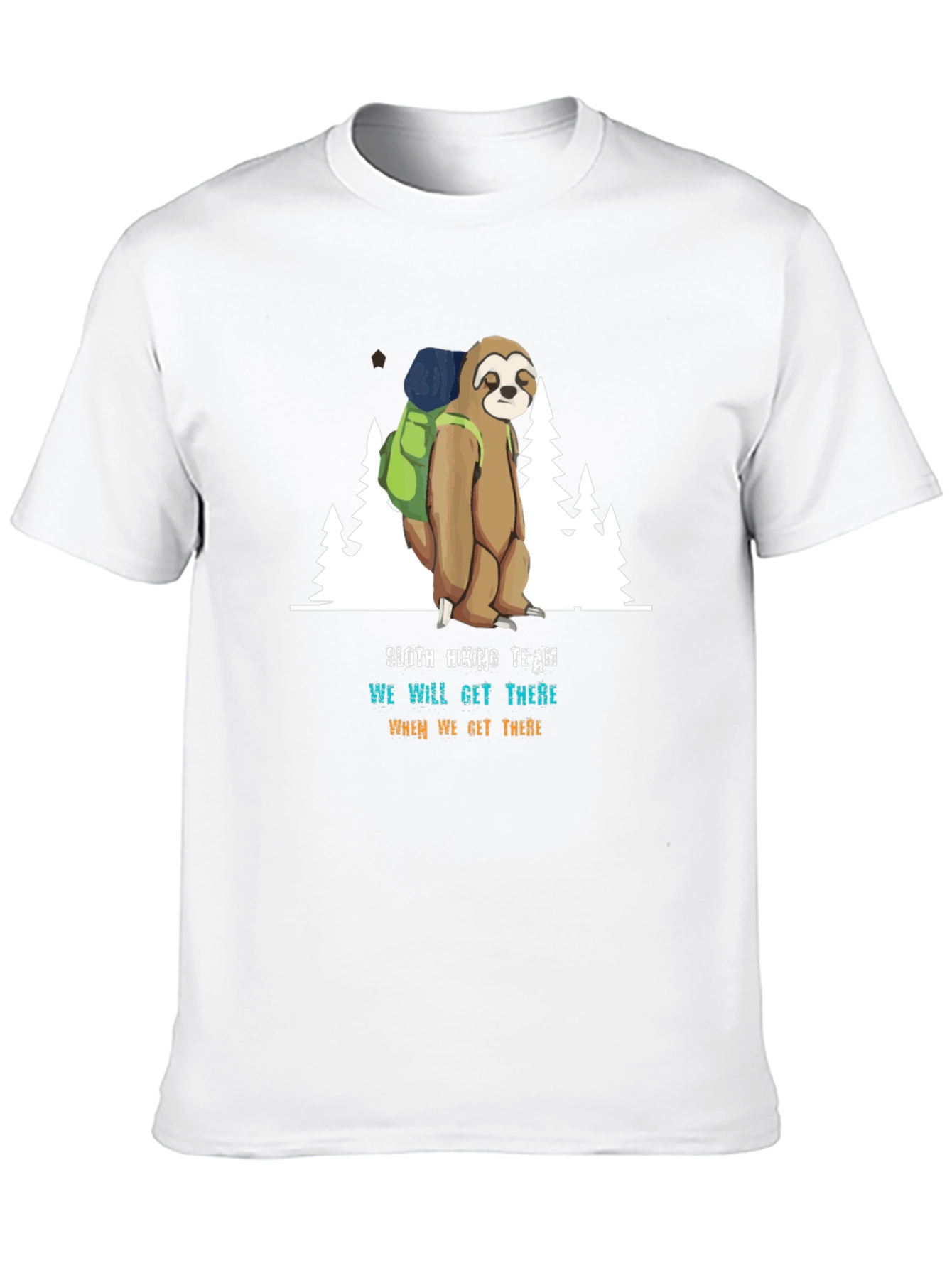 Black Sloth Hiking Team Graphic Tee - Relaxed Fit view 10