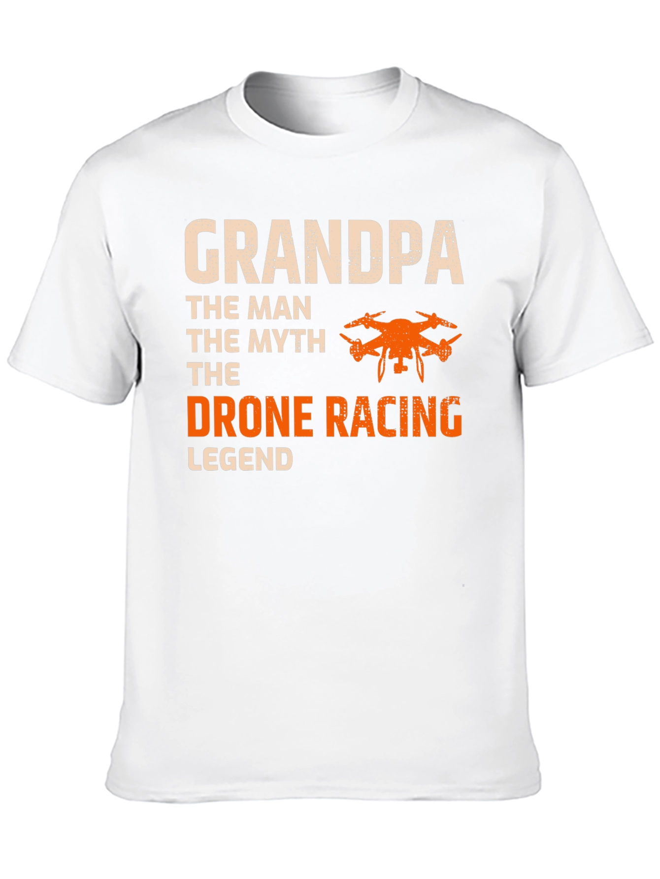 Black Grandpa Drone Racing Legend T-Shirt view 10