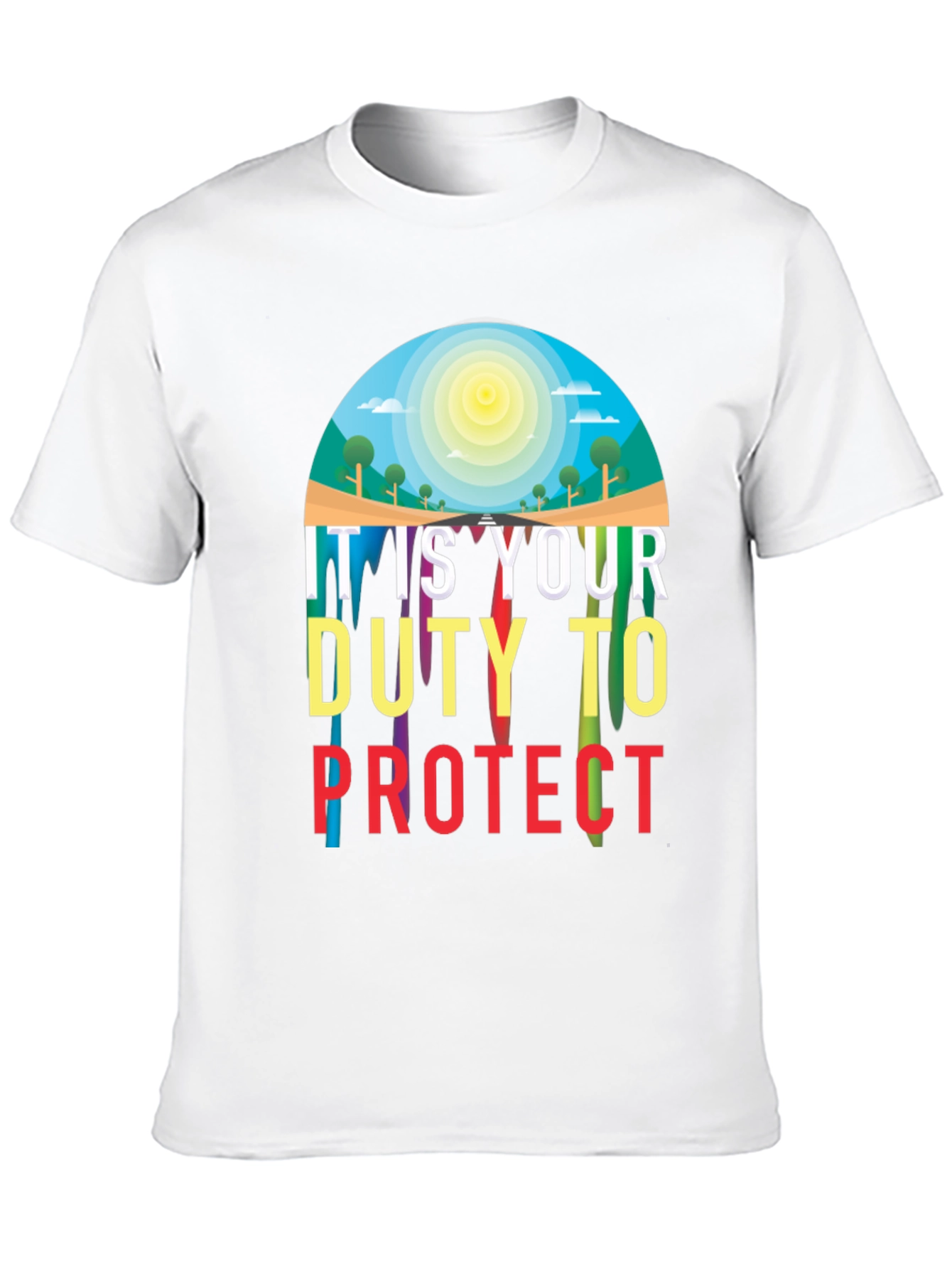 Black Duty to Protect Graphic T-Shirt view 10