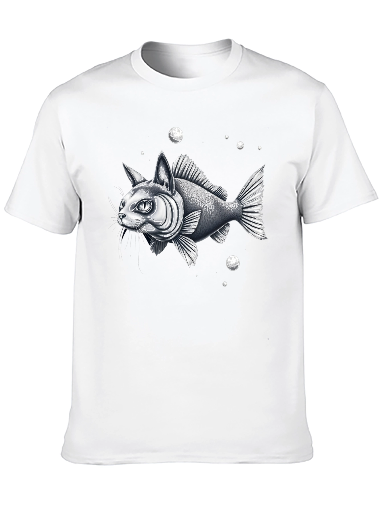 Black Catfish Graphic Tee - Unique Animal Hybrid Design view 10