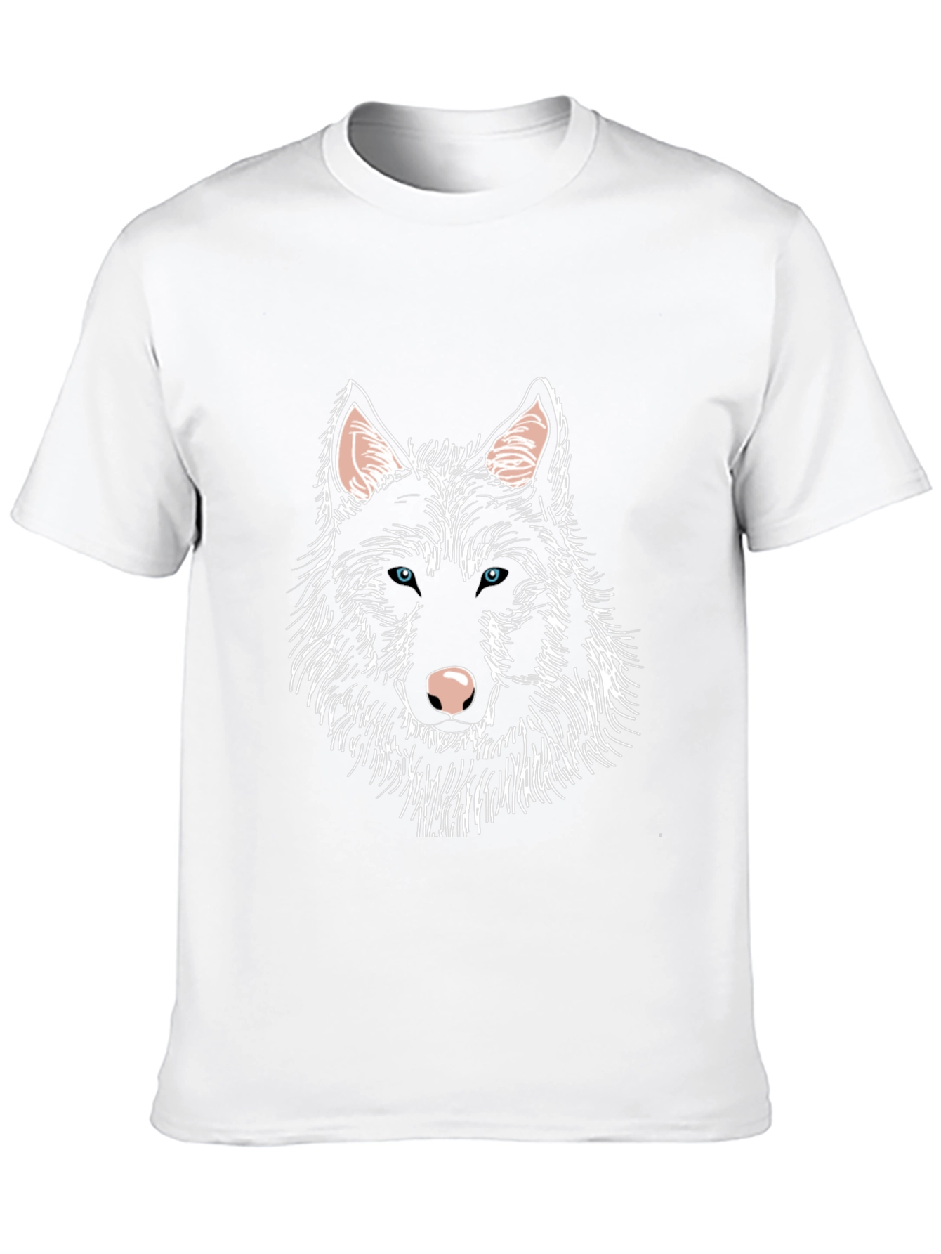 Black Wolf Graphic Print Tee - Men's Black T-Shirt view 10
