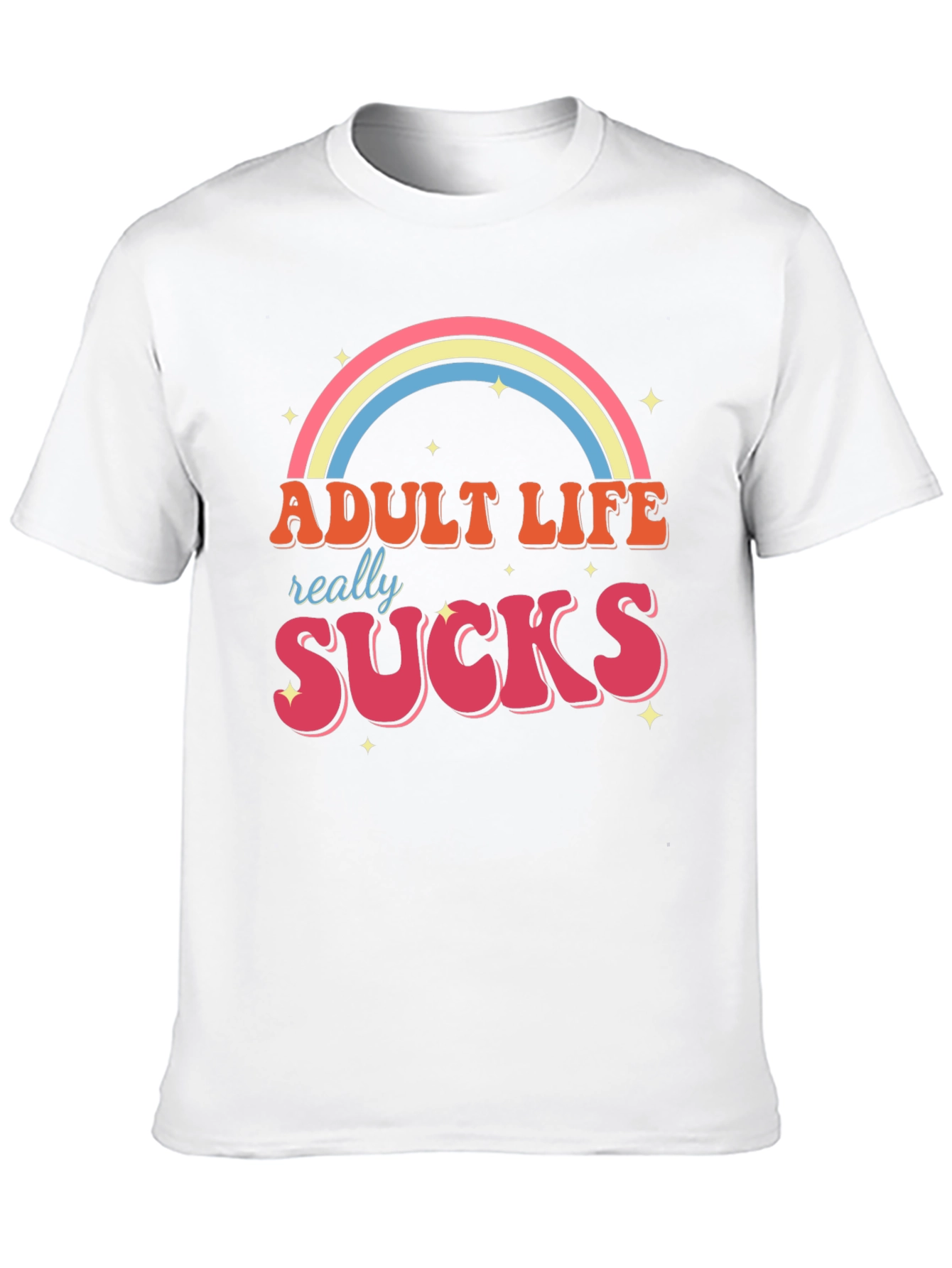 Black Adult Life Sucks Graphic T-Shirt view 10