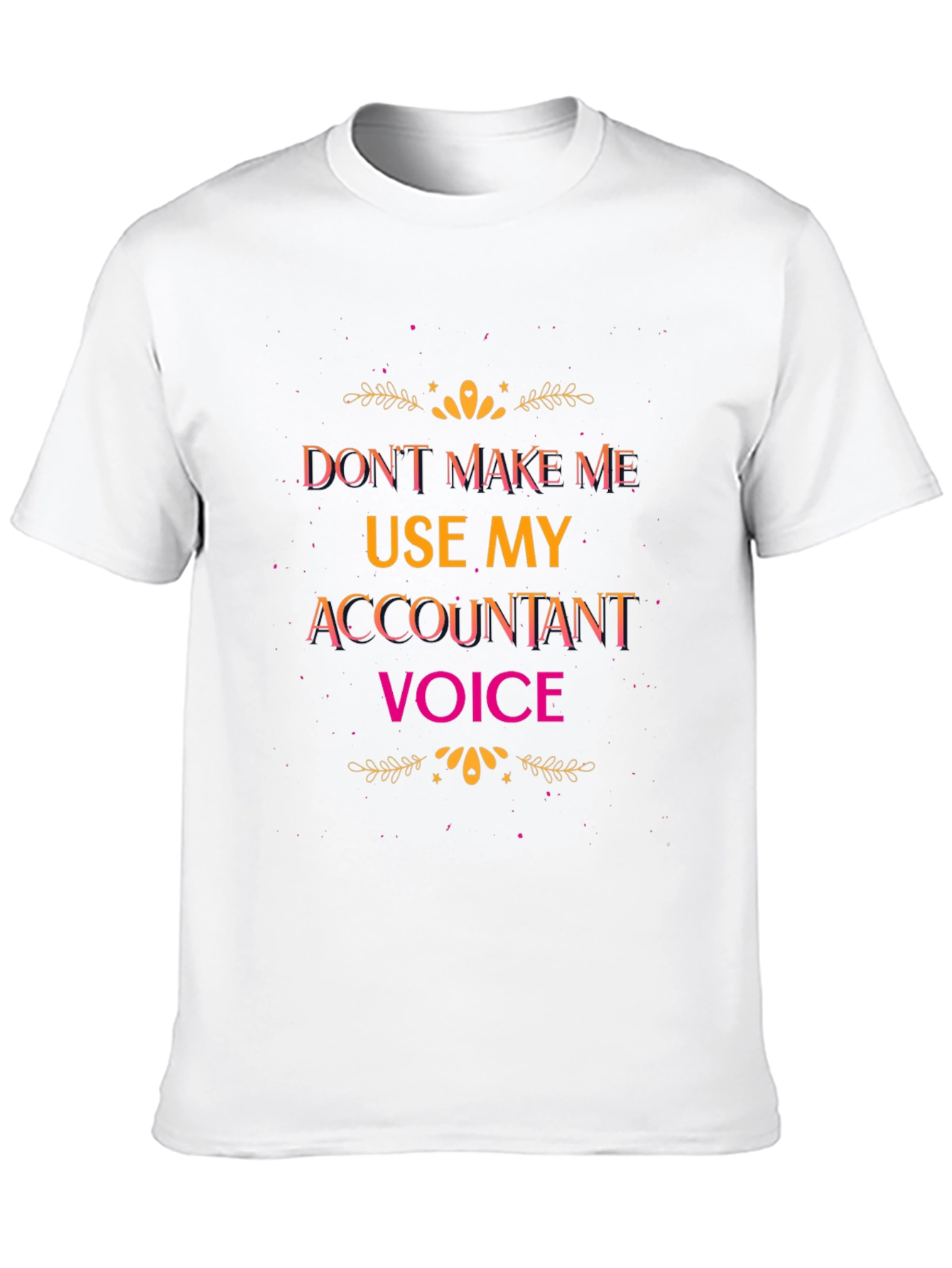 Black Accountant Voice Graphic Tee - Funny Profession Humor view 10