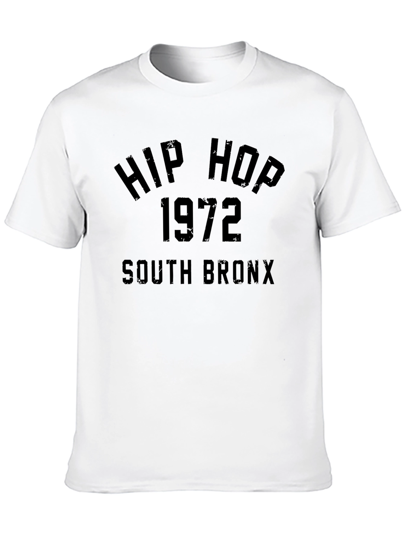 Black Hip Hop 1972 South Bronx Black Graphic T-Shirt view 10