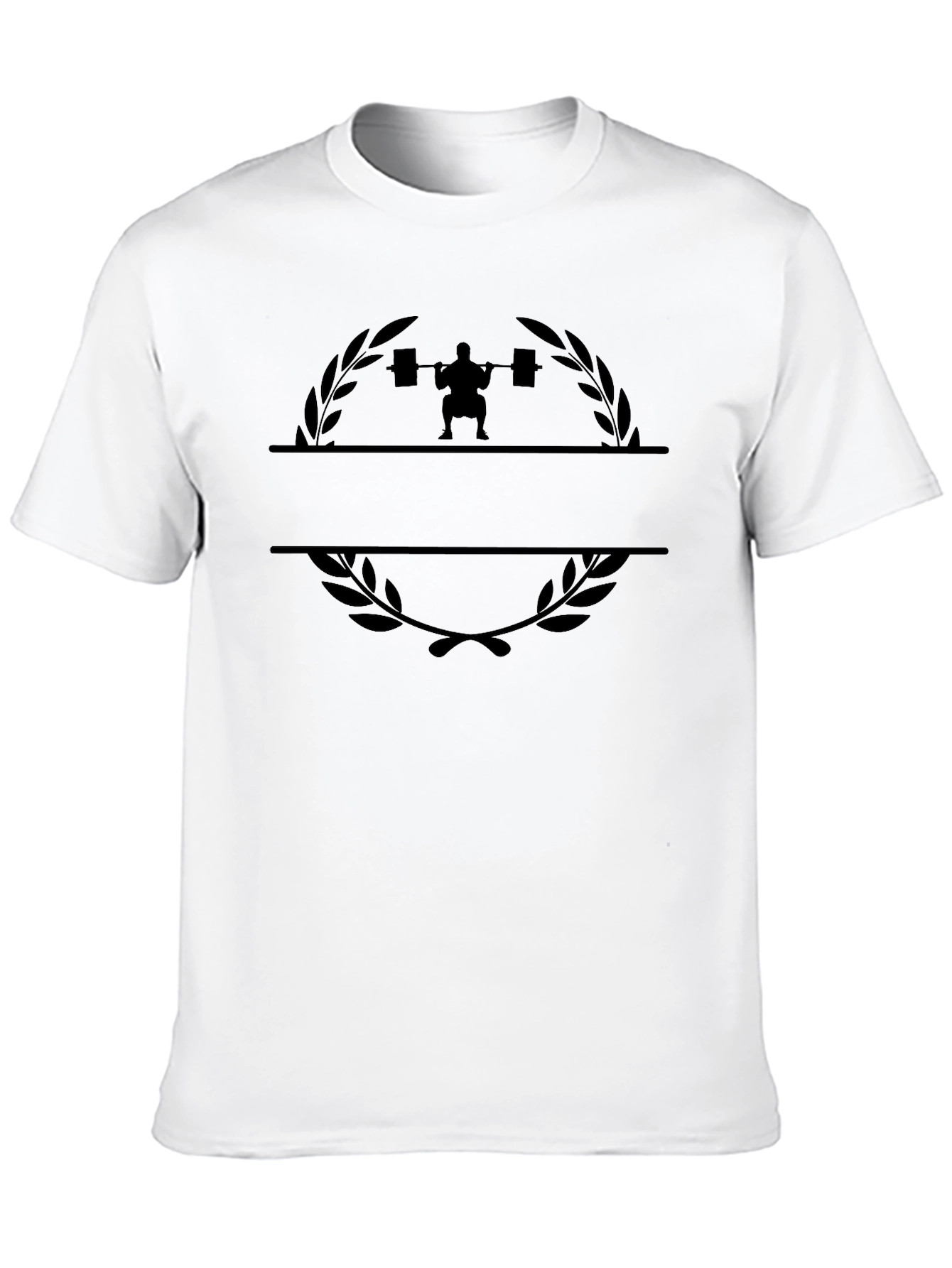 Black Weightlifting Graphic T-Shirt - Black view 10