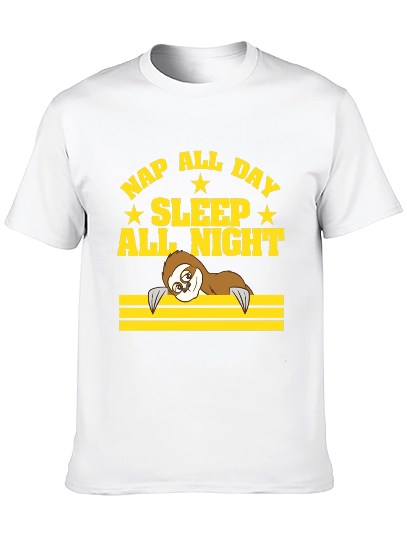 Black Nap All Day Sloth T-Shirt view 10
