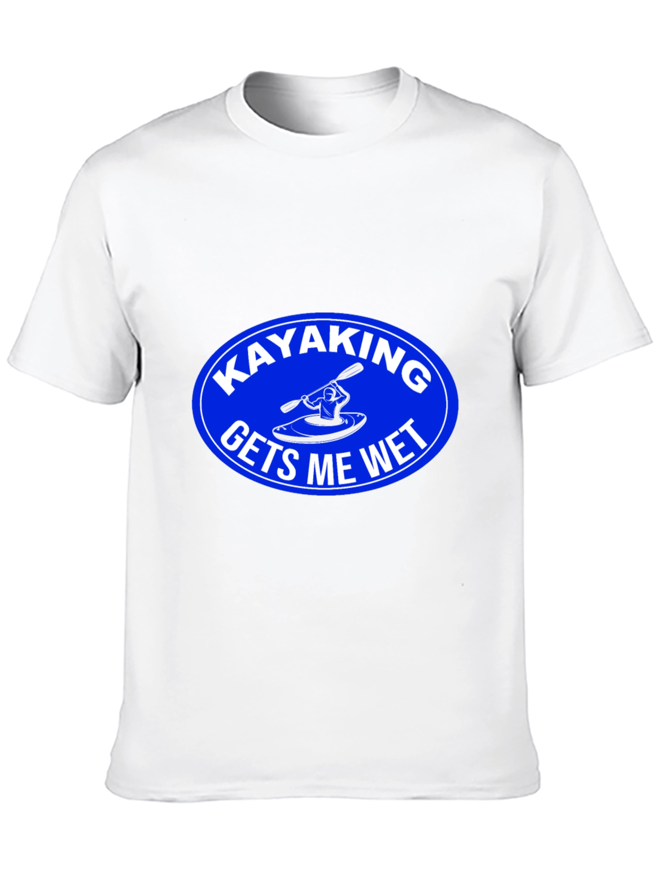 Black Kayaking Gets Me Wet Graphic T-Shirt view 10