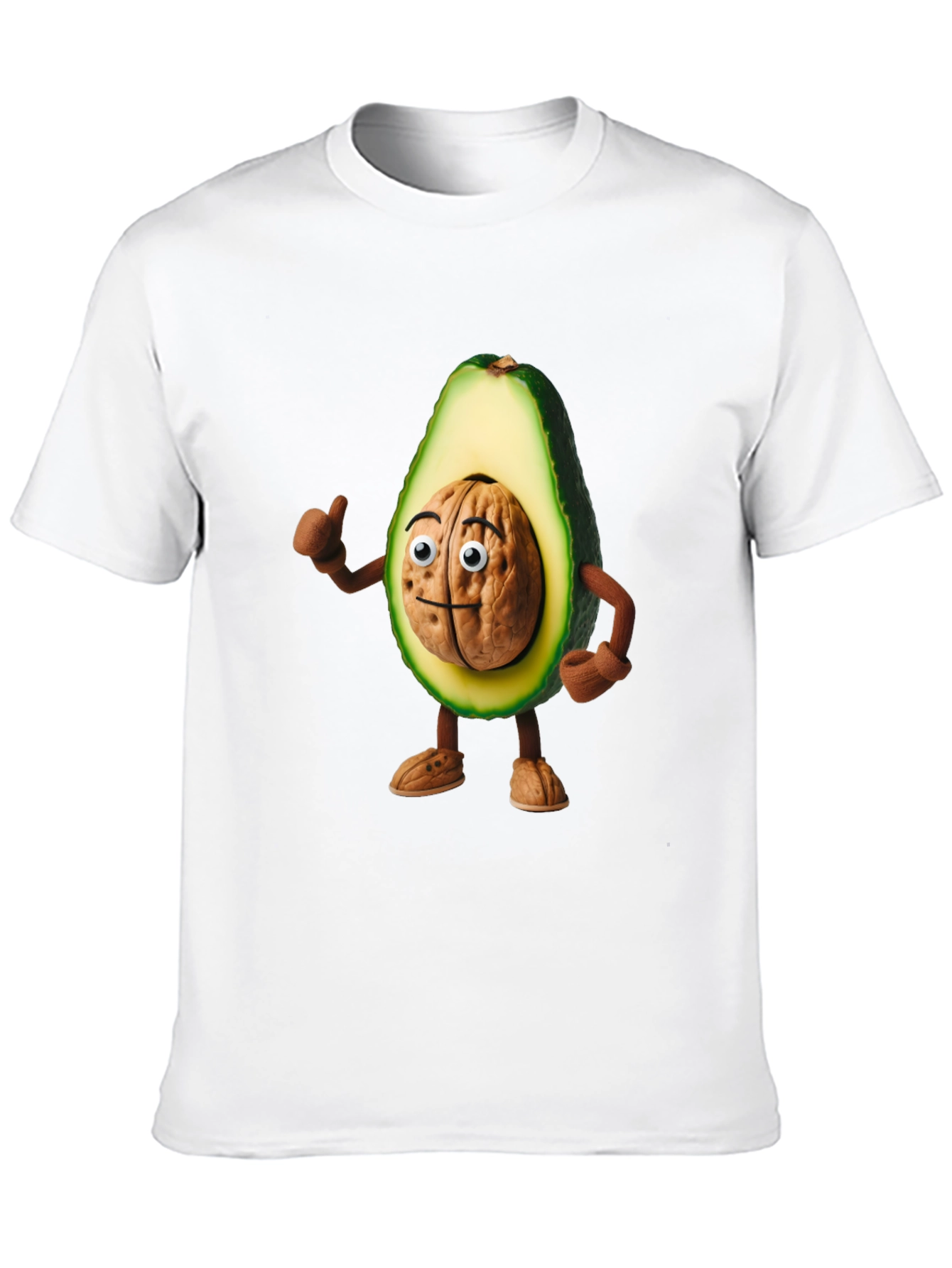 Black Avocado Brain Funny Graphic T-Shirt view 10