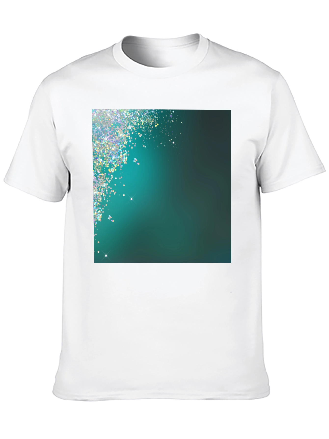 Black Sparkling Gradient Tee view 10