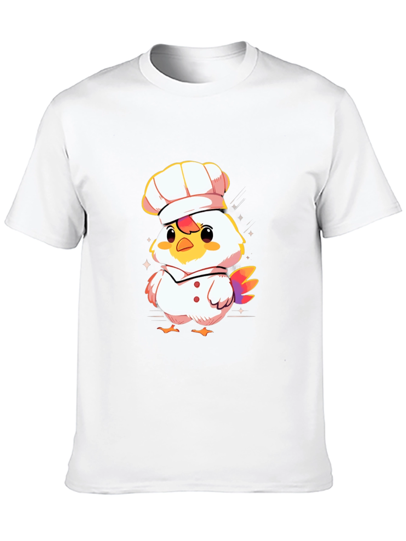 Black Chef Chicken Graphic Tee - Black Cotton T-Shirt view 10